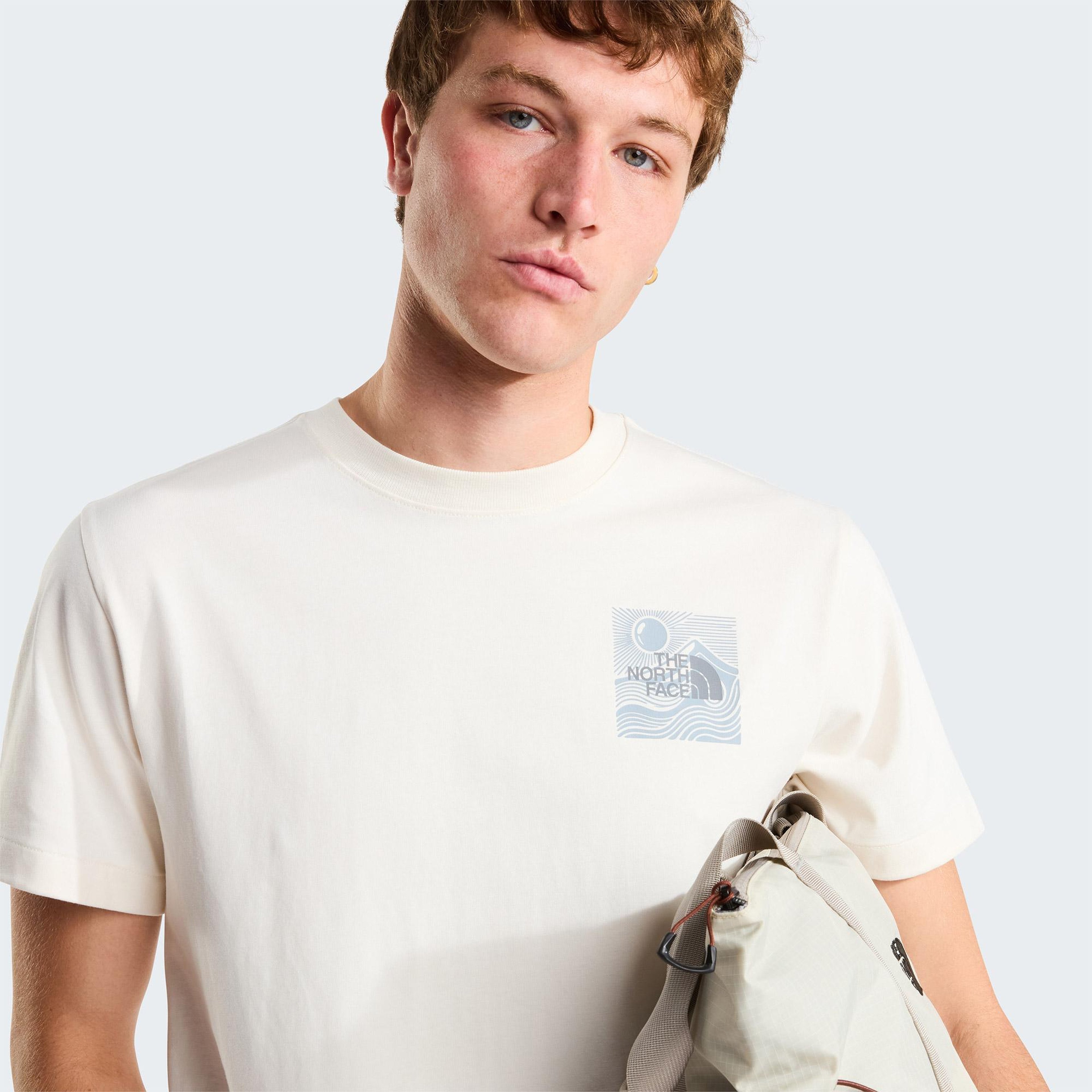 The North Face Mountain Escape Relaxed Erkek Beyaz T-Shirt