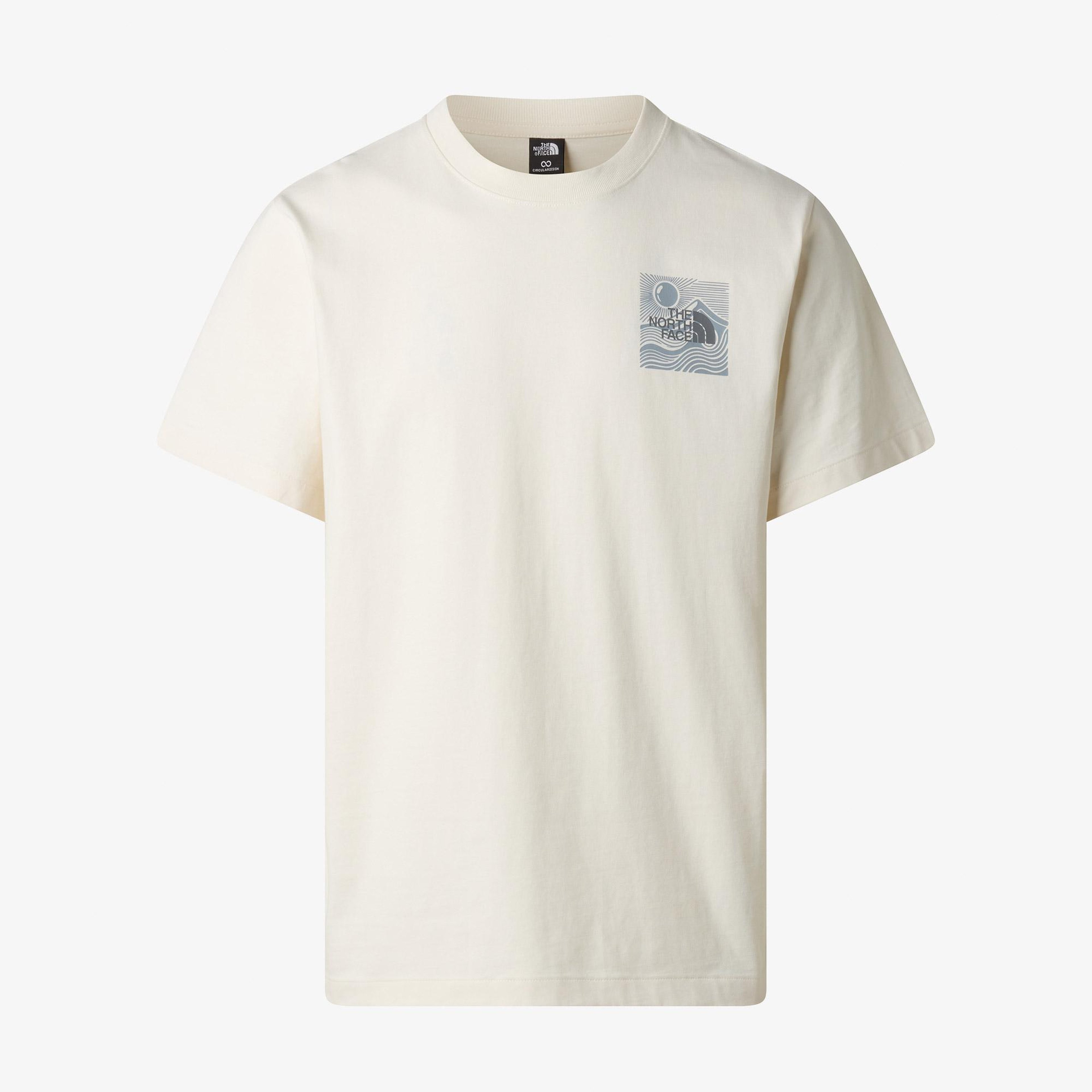 The North Face Mountain Escape Relaxed Erkek Beyaz T-Shirt