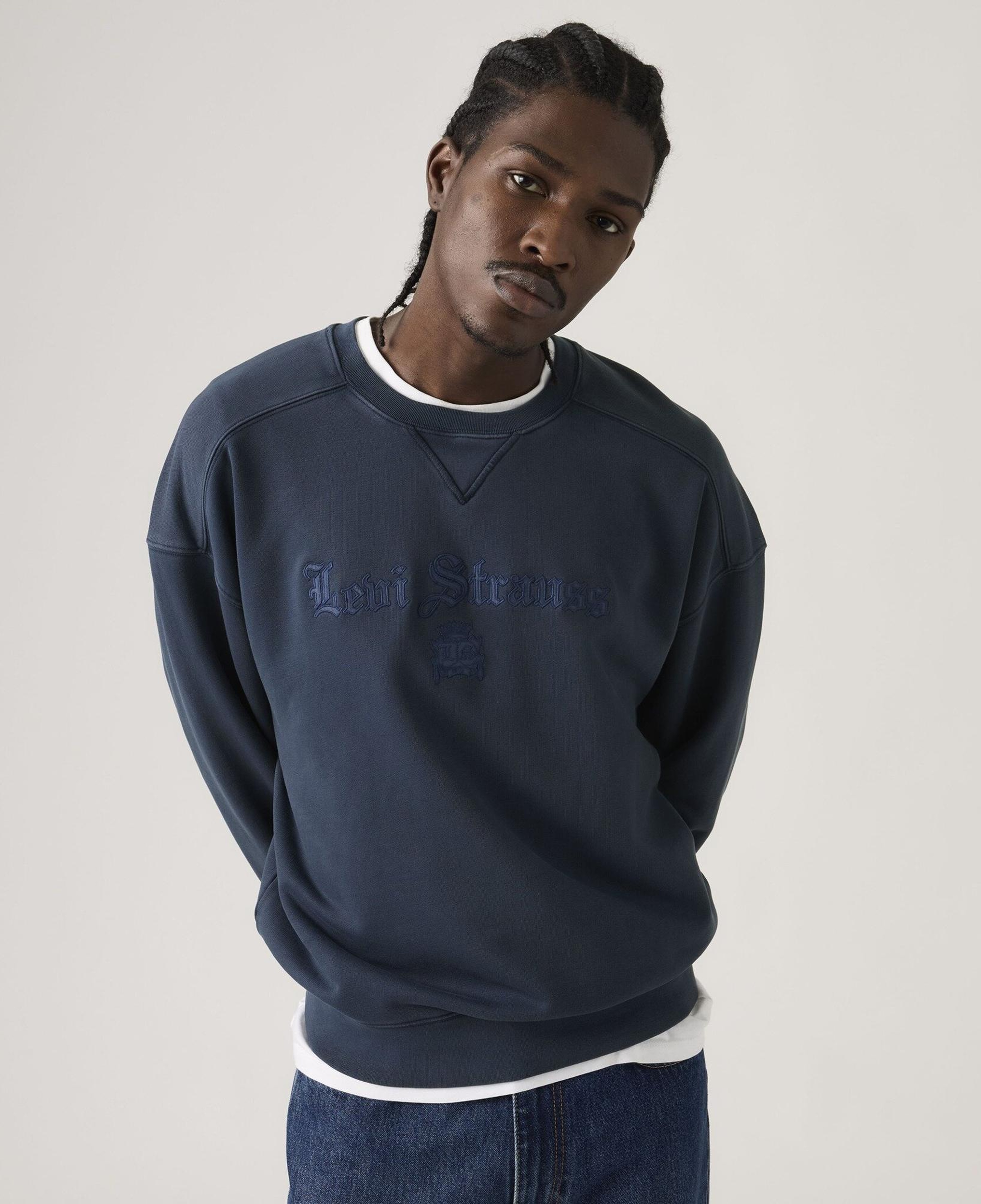 Boxy Graphic Bisiklet Yaka Sweatshirt