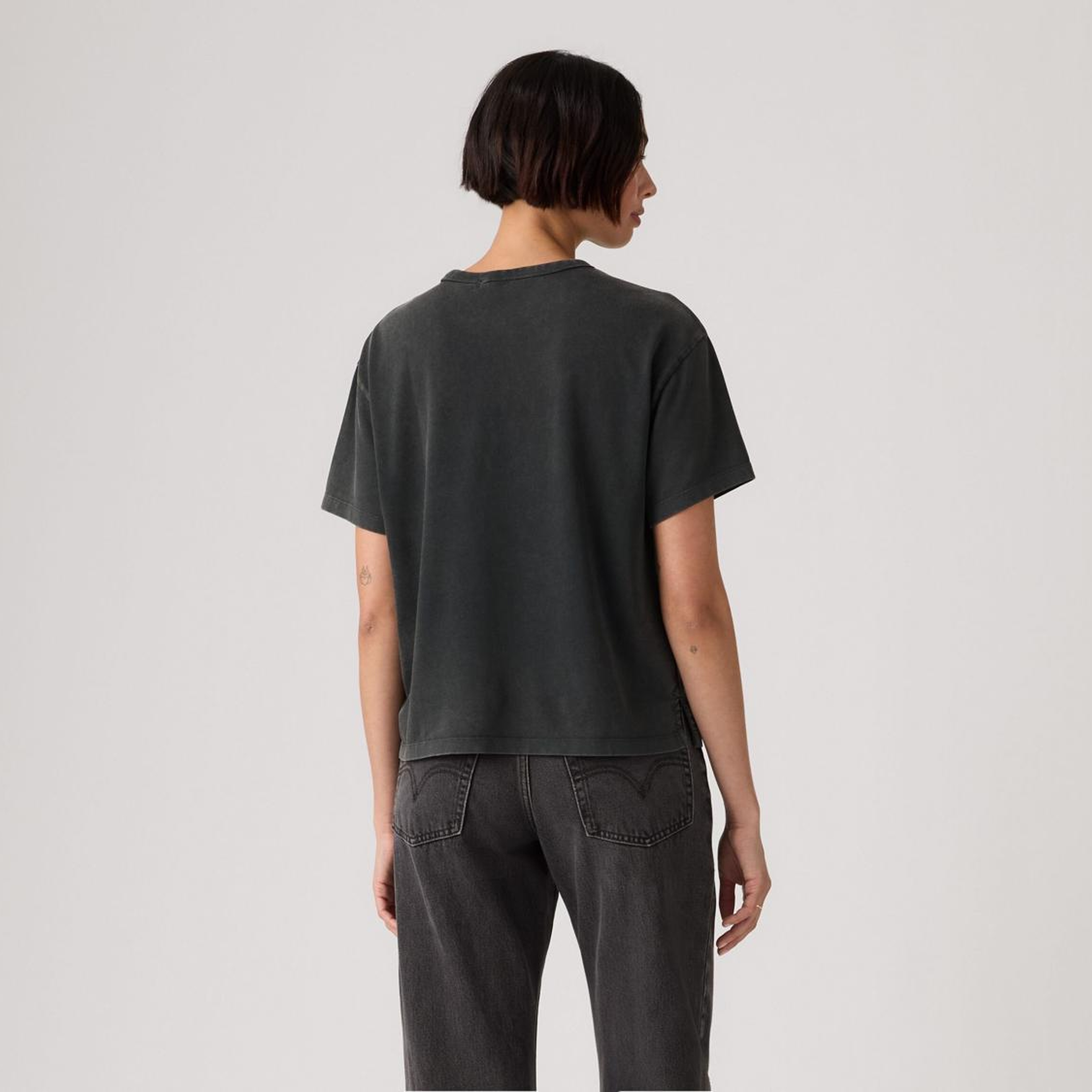 Vintage Basic Siyah Tişört