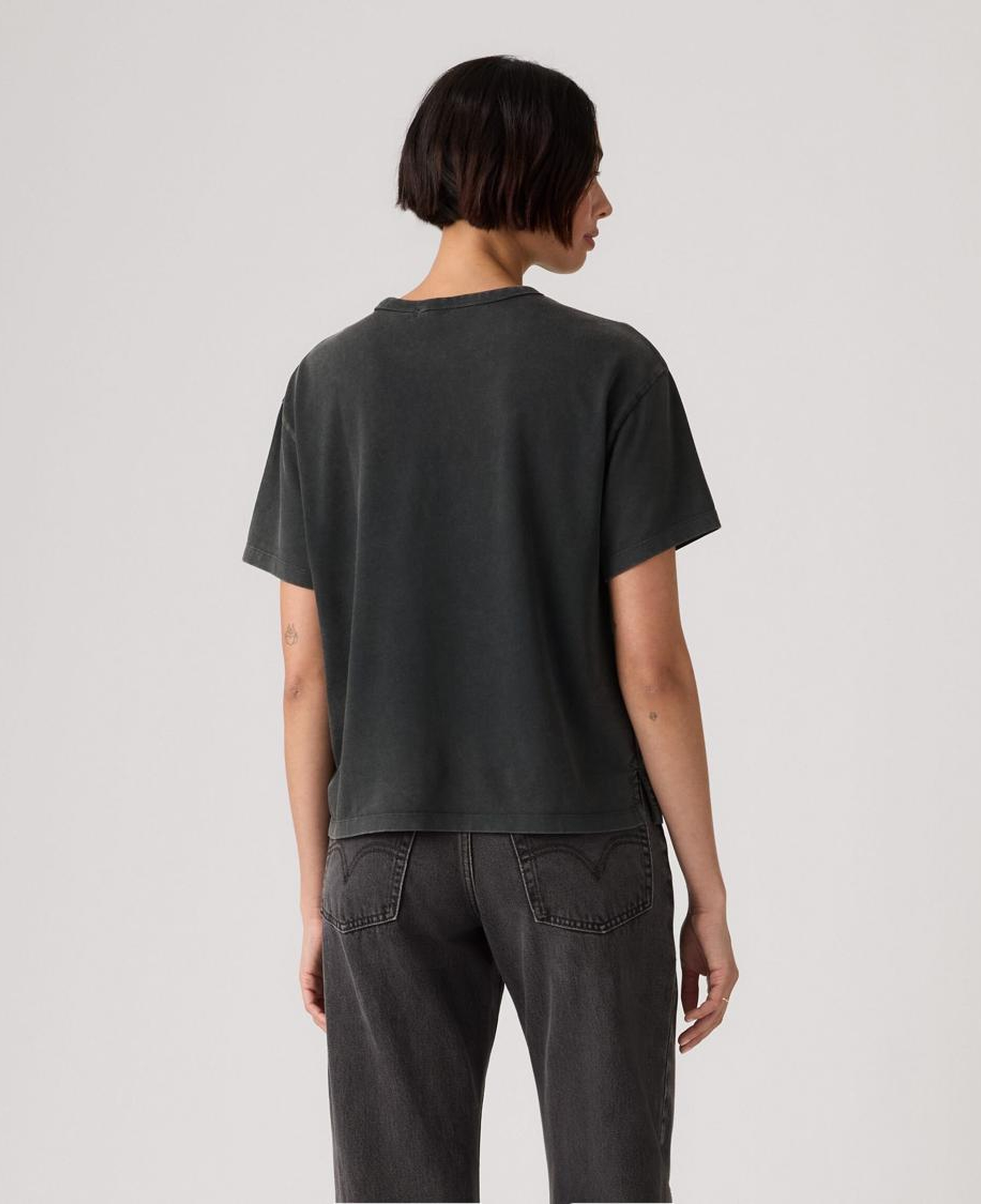 Vintage Basic Siyah Tişört