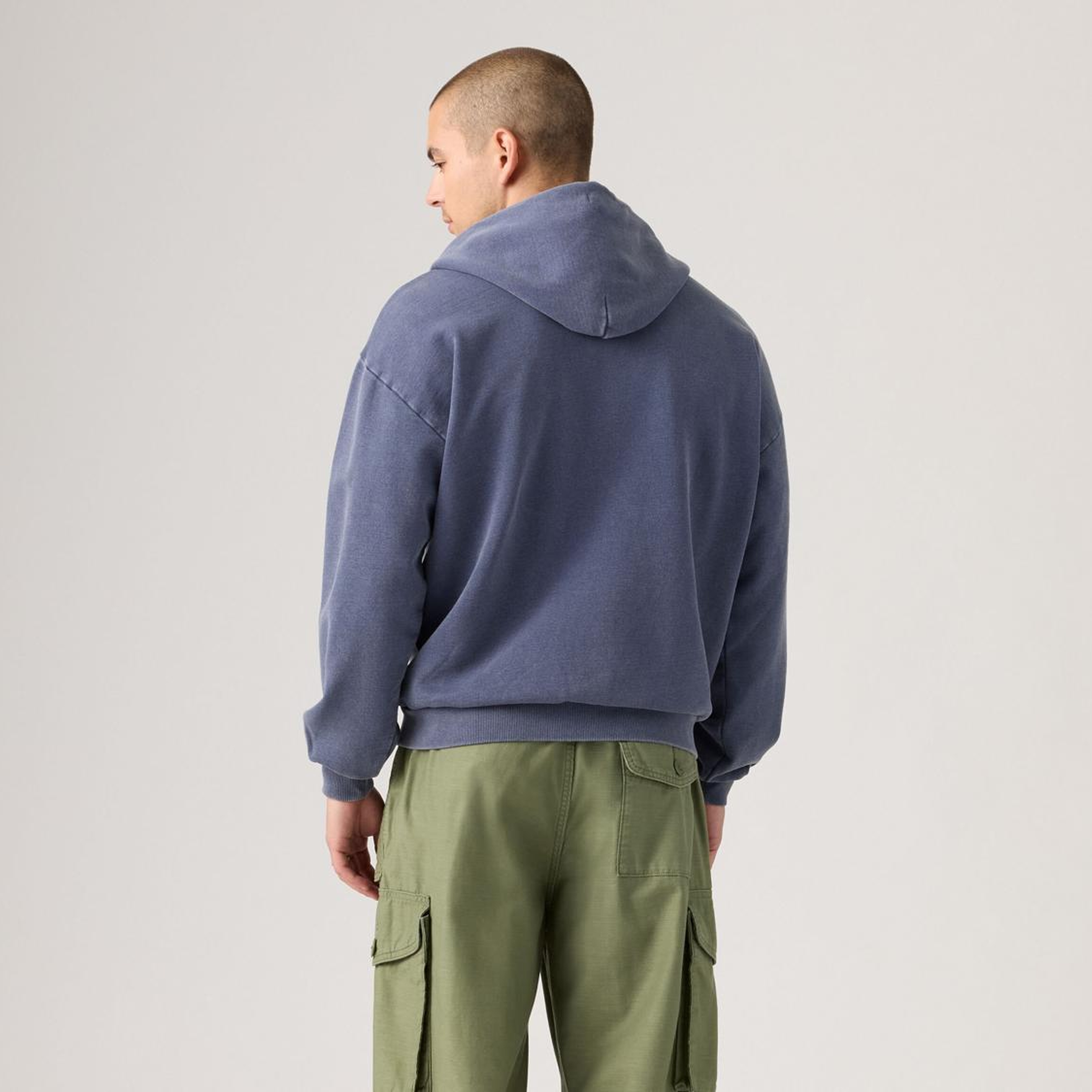 Two Horse Cropped Zip-Up Hoodie