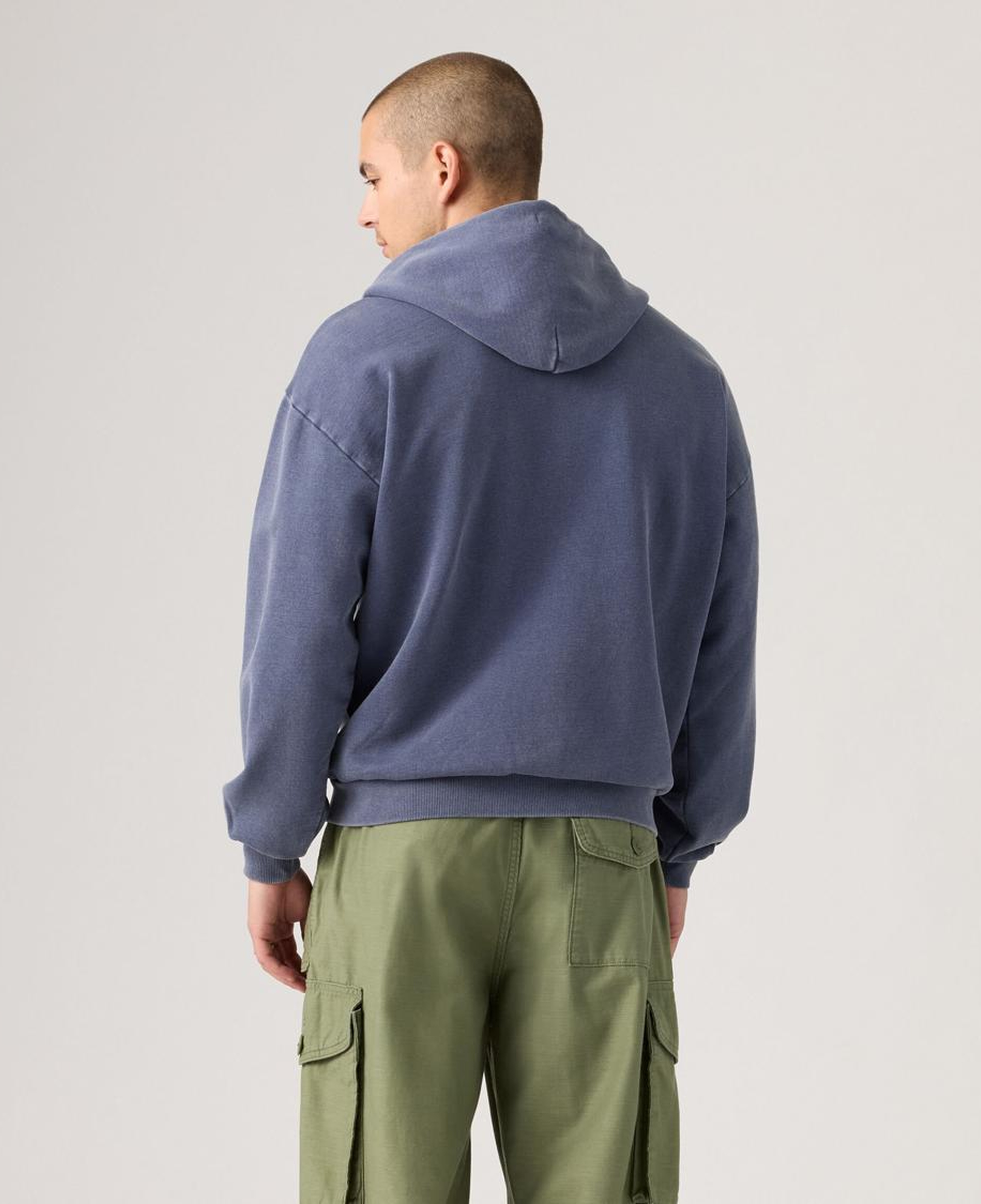 Two Horse Cropped Zip-Up Hoodie