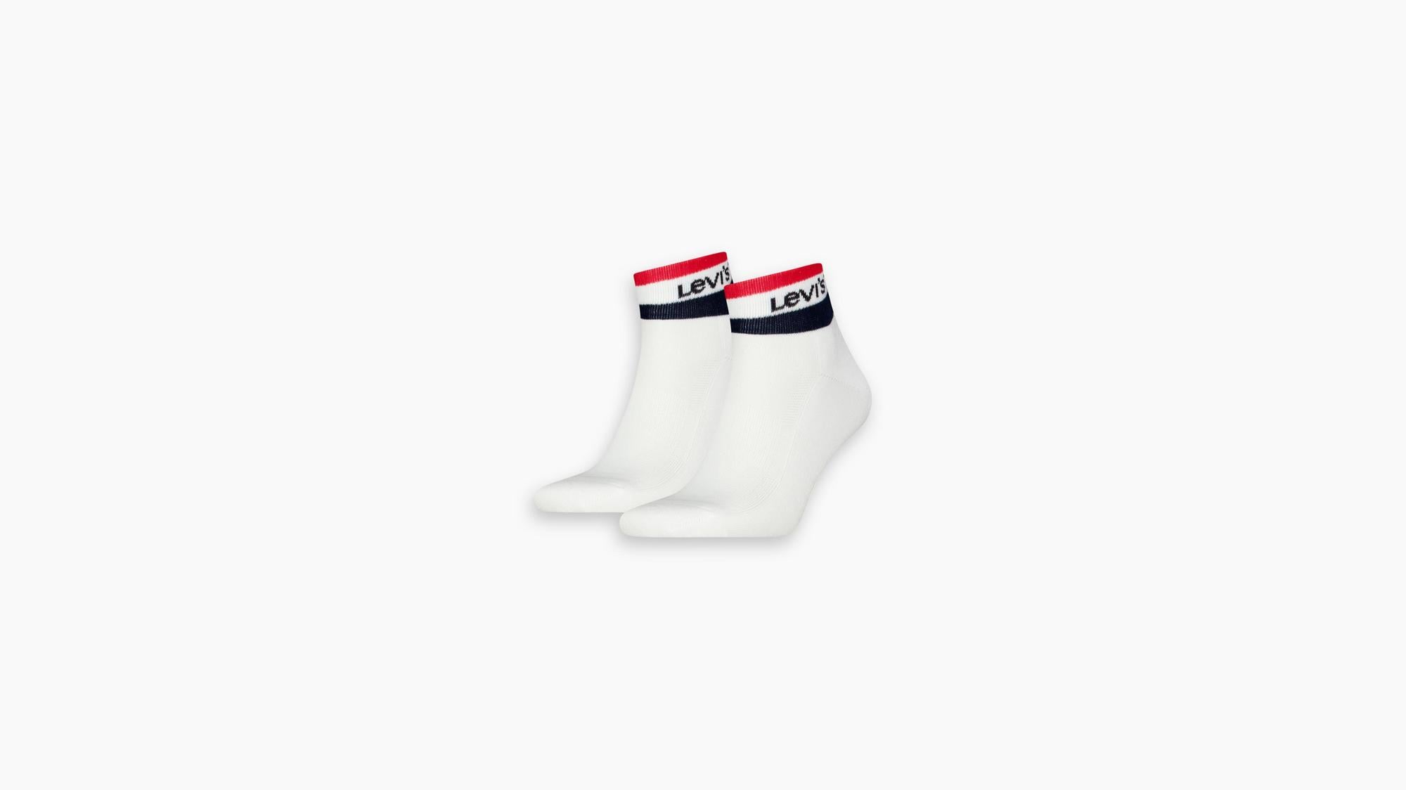 Levi's® Mid Cut Sport Stripe Çorap - 2'li