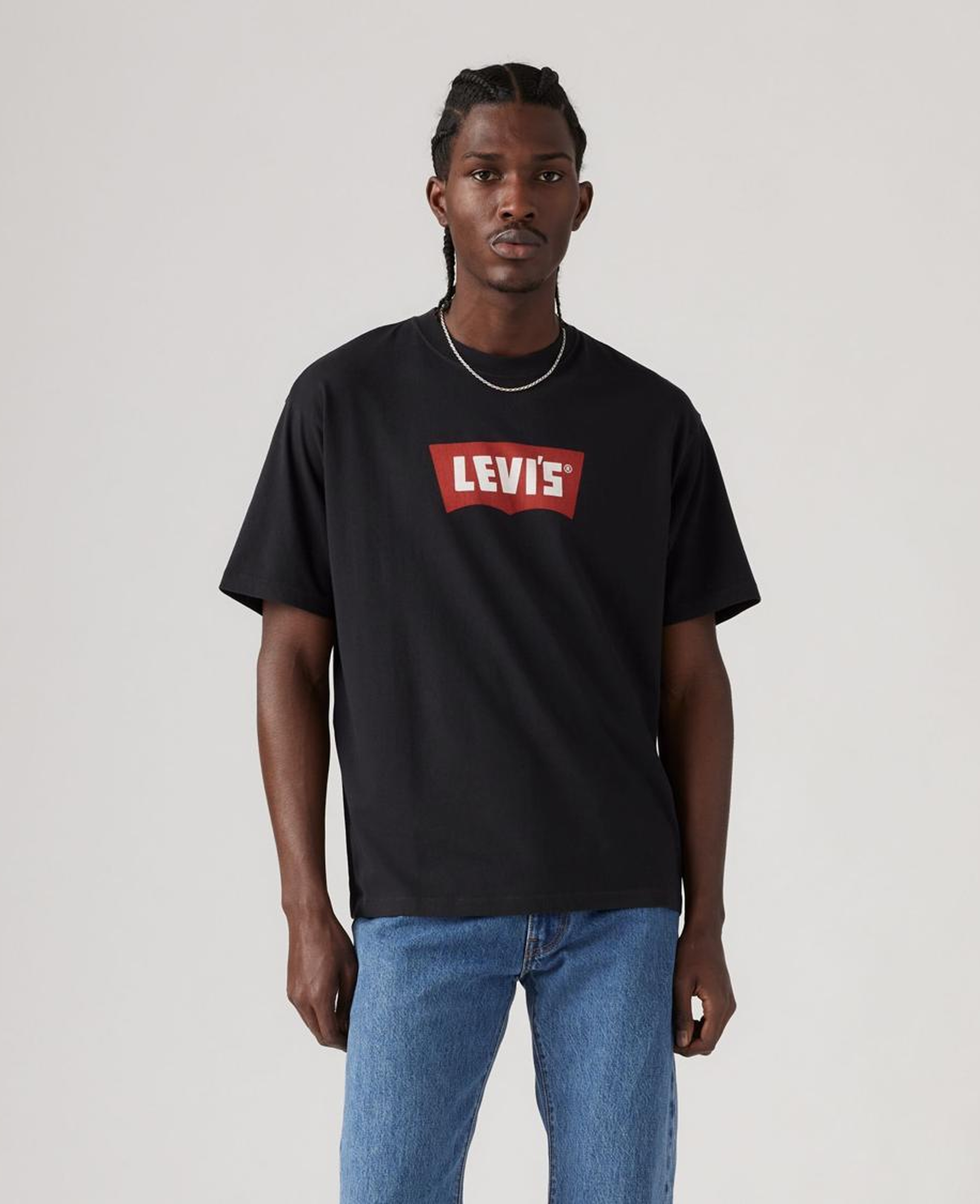 Vintage Baskılı Oversize Siyah Tişört