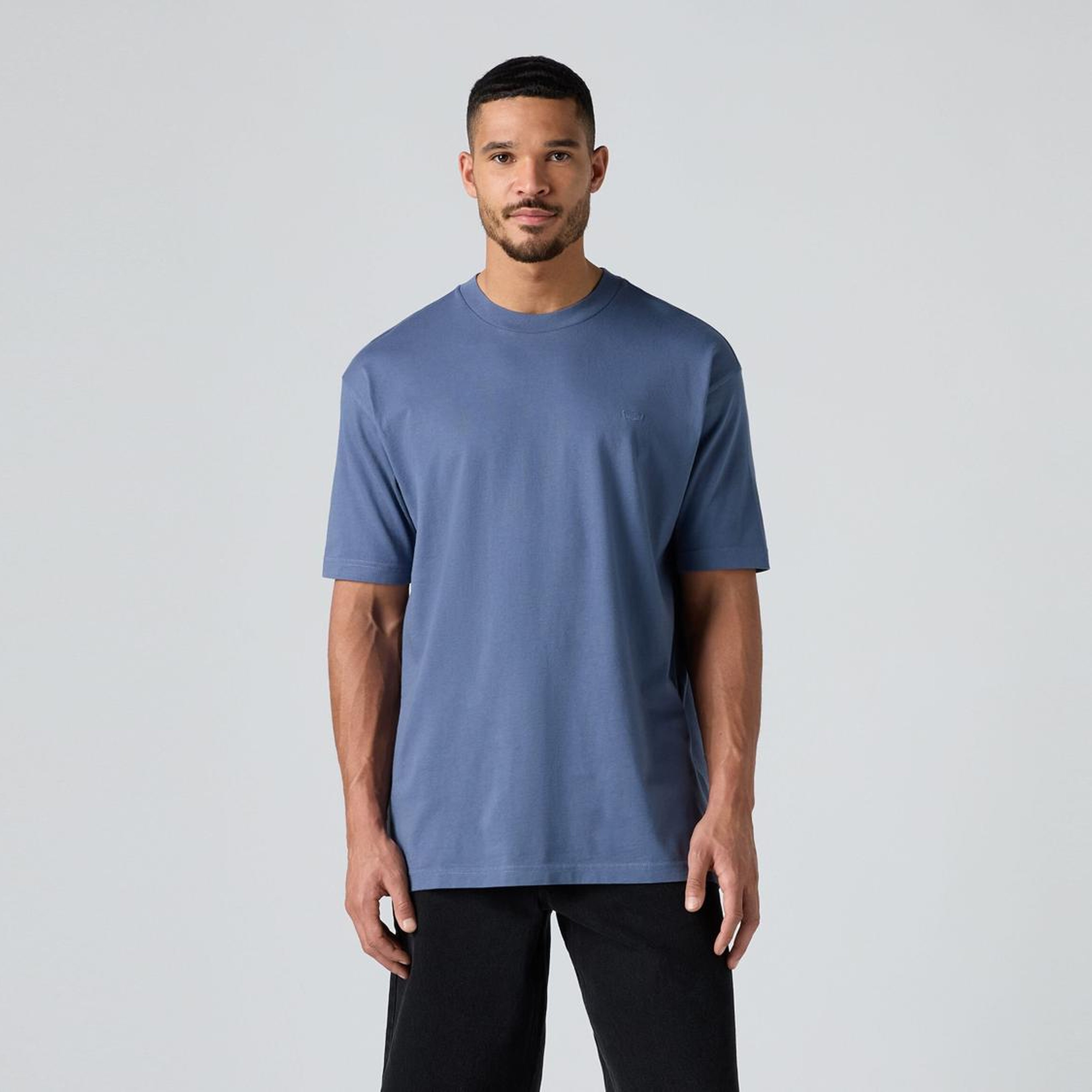 Box Basic Oversize Mavi Tişört
