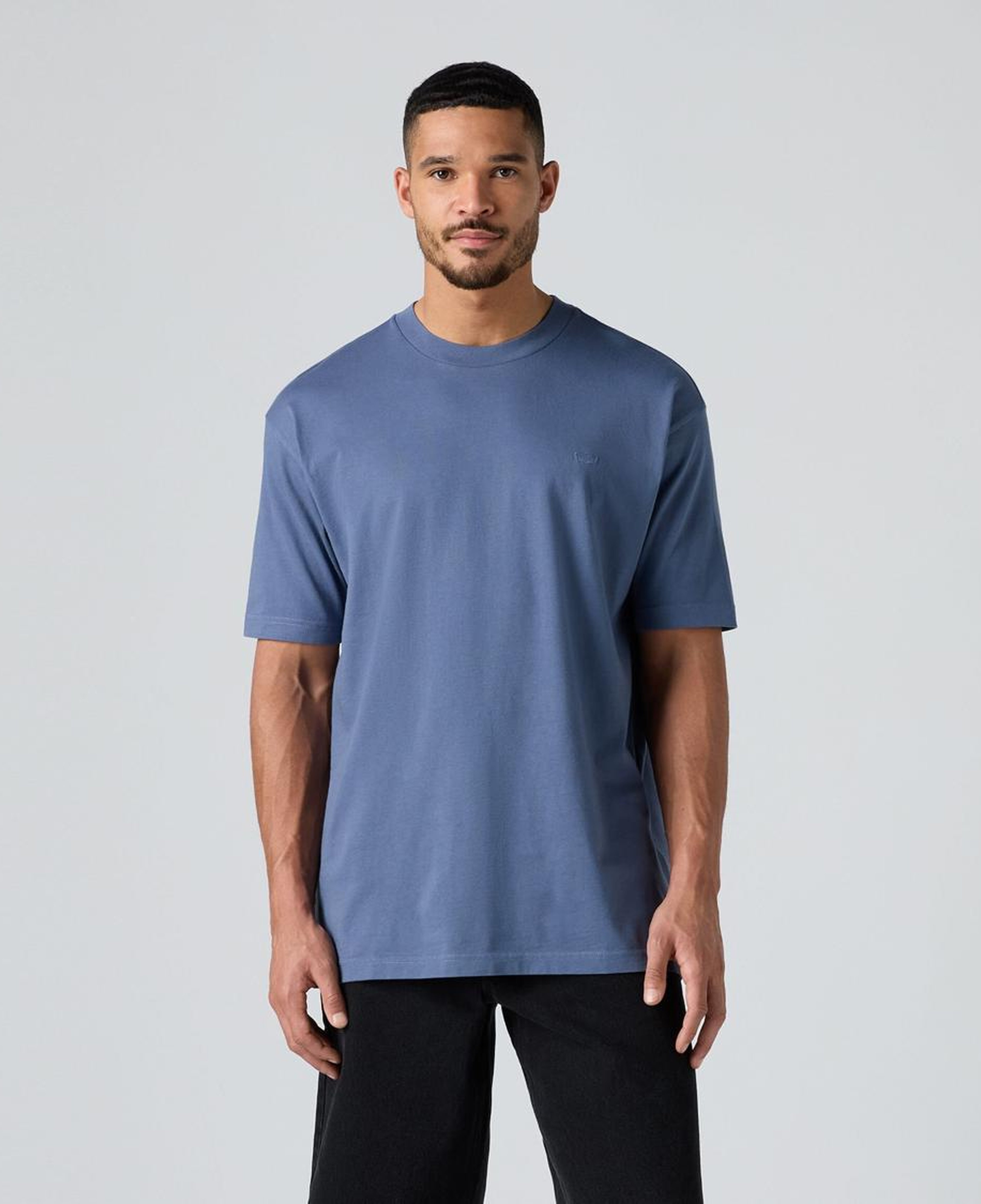 Box Basic Oversize Mavi Tişört