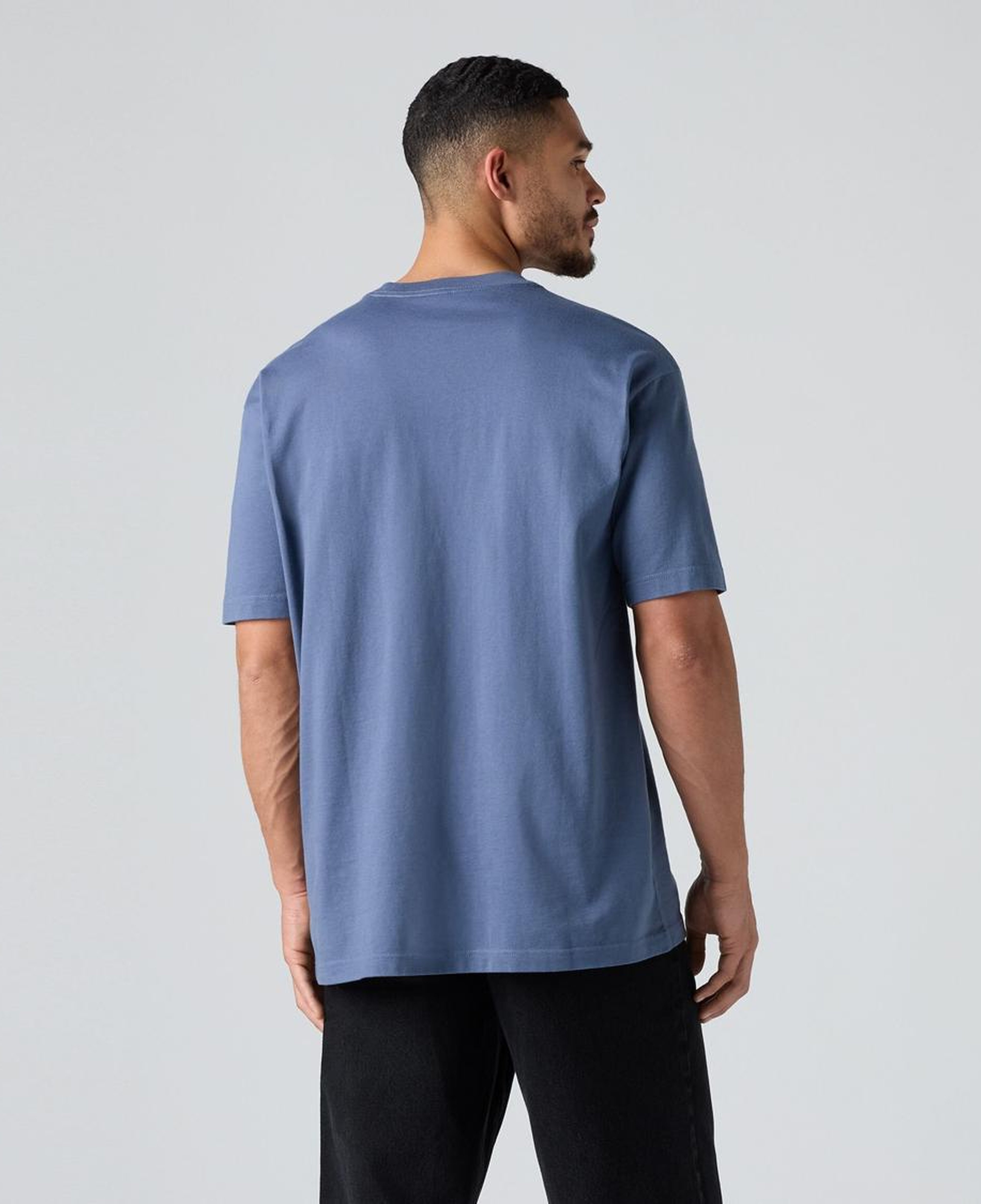Box Basic Oversize Mavi Tişört