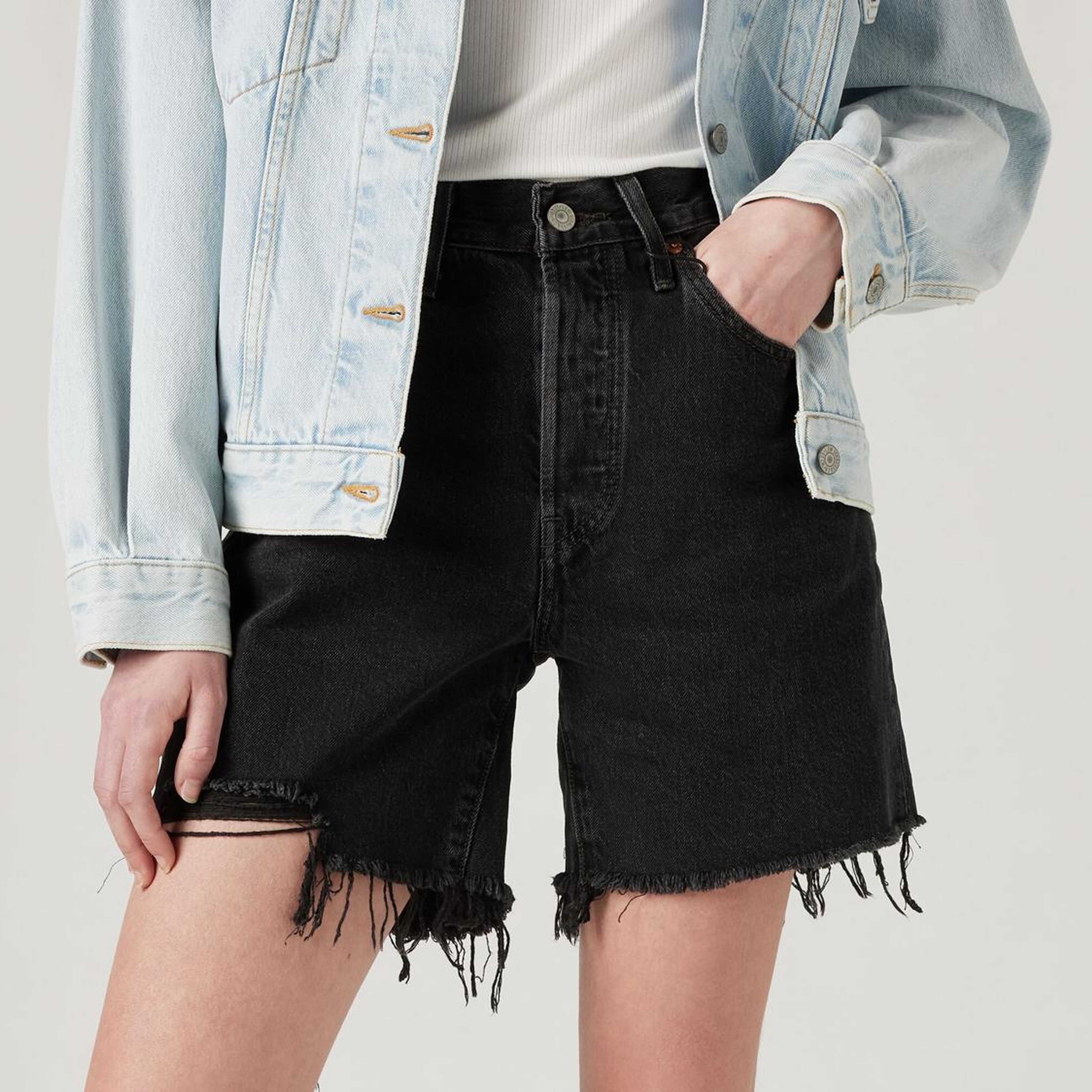 501® Mid Thigh Jean Kadın Şort