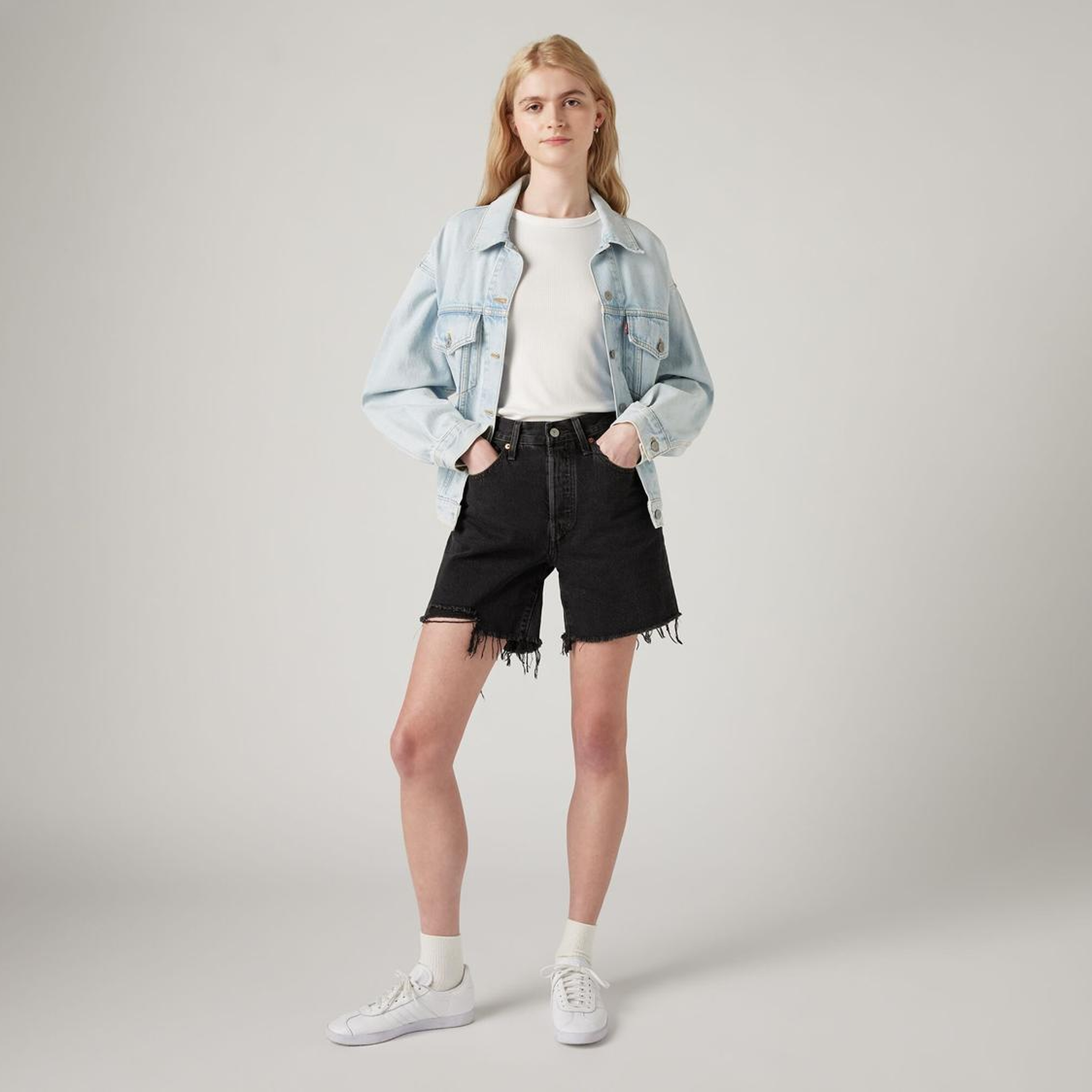 501® Mid Thigh Jean Kadın Şort