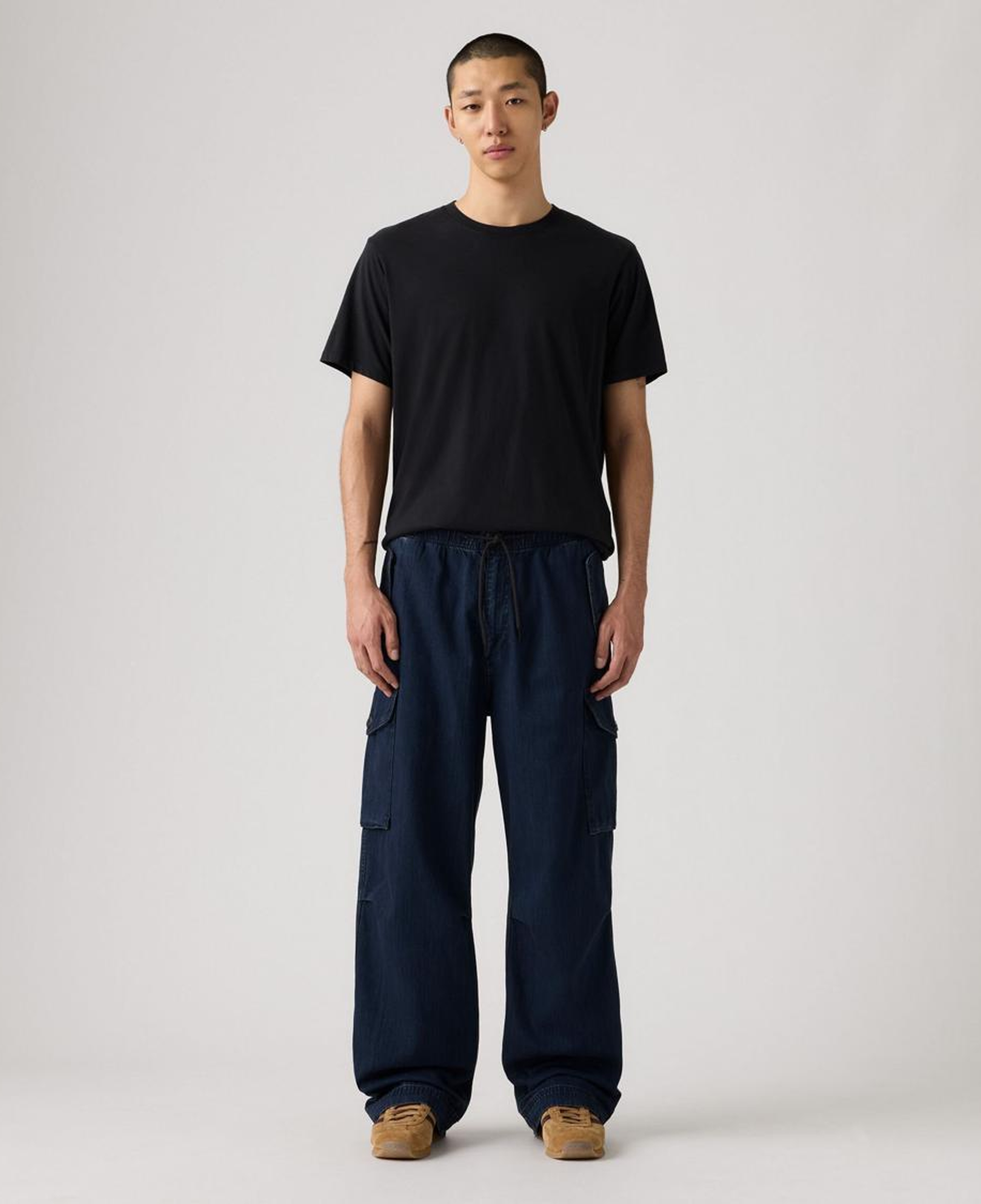 Baggy Field Cargo Denim Erkek Pantolon - Ink Smudge