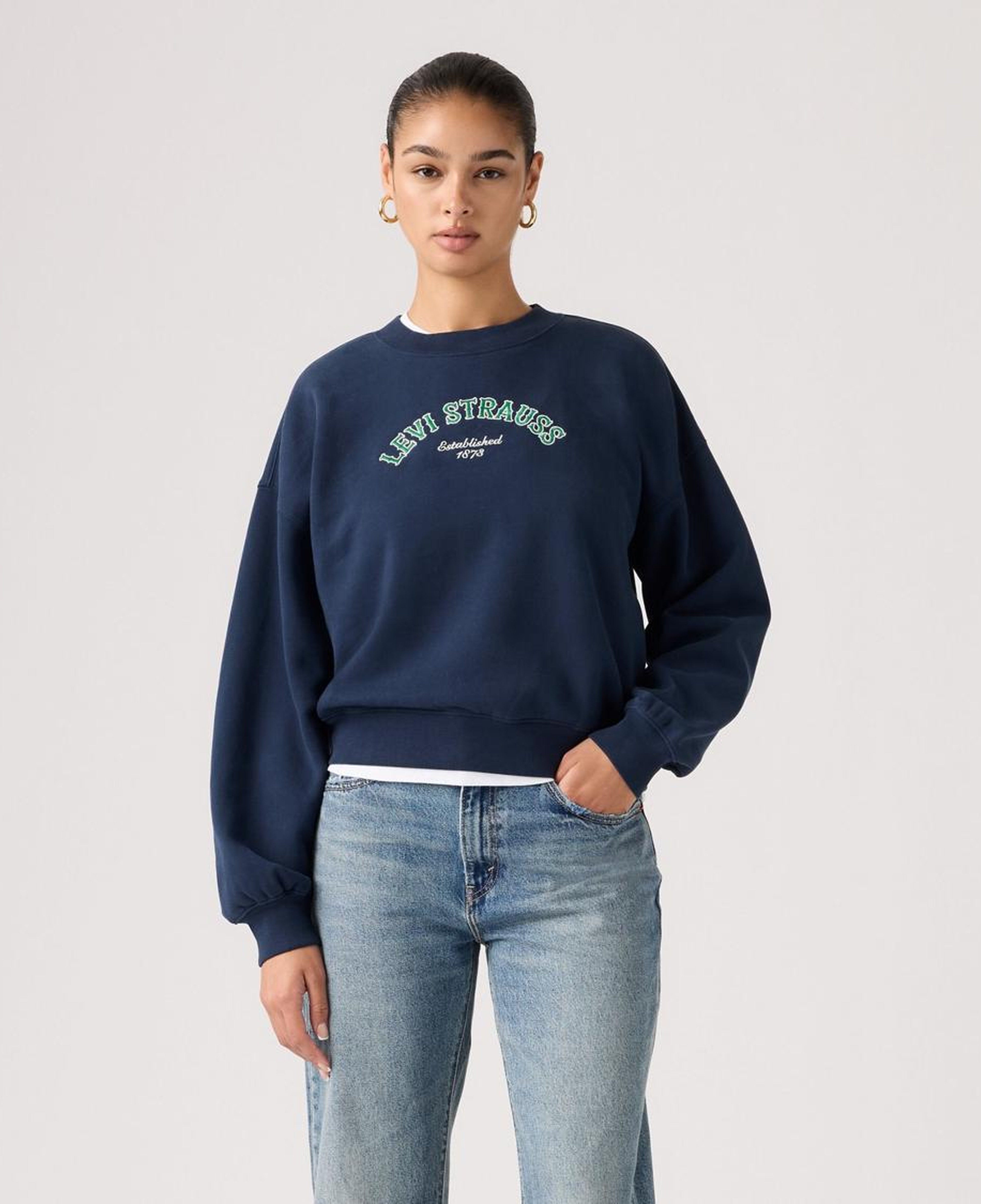 Graphic Vintage Boxy Sweatshirt