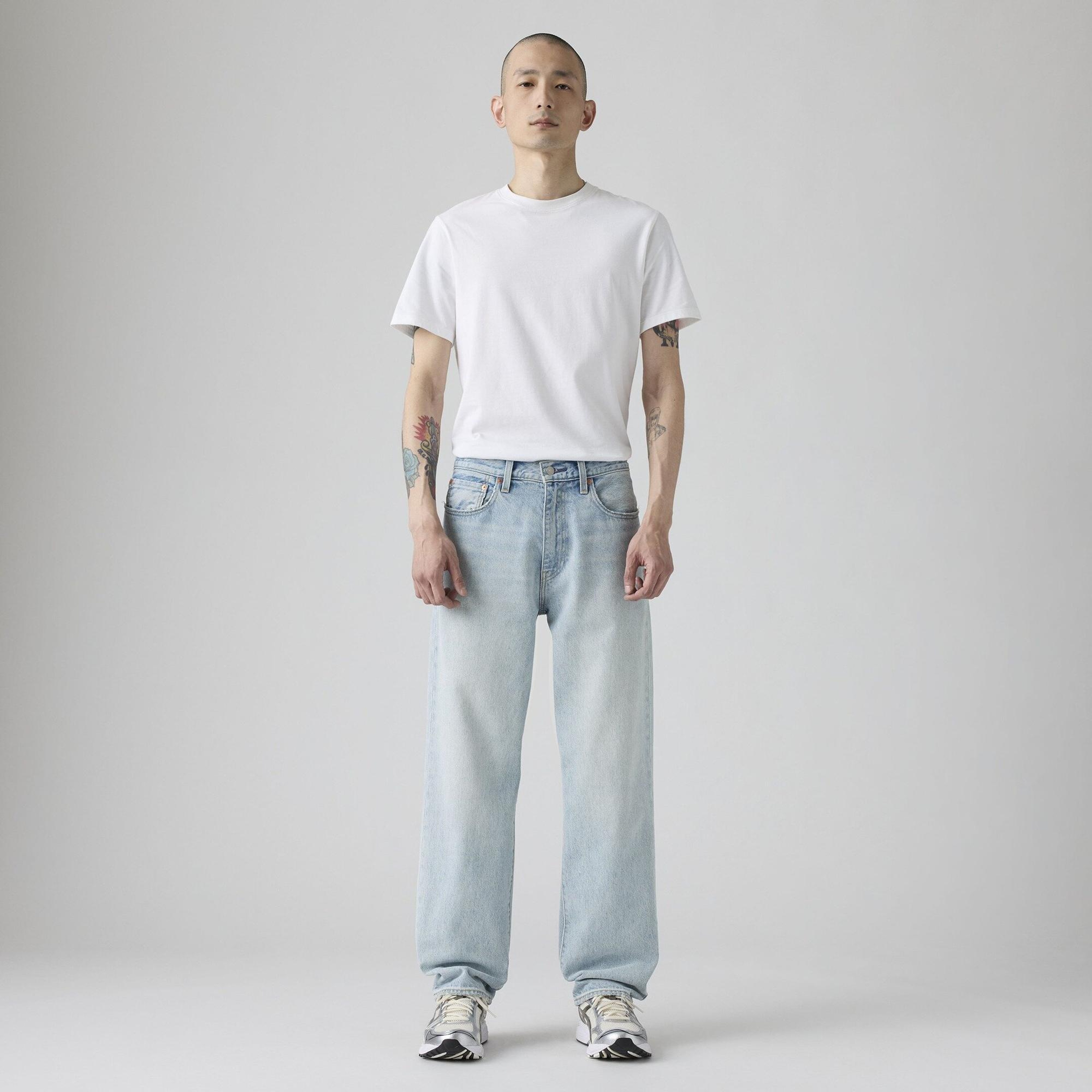 568™ Loose Straight Erkek Jean Pantolon - Baby Blue Essentials