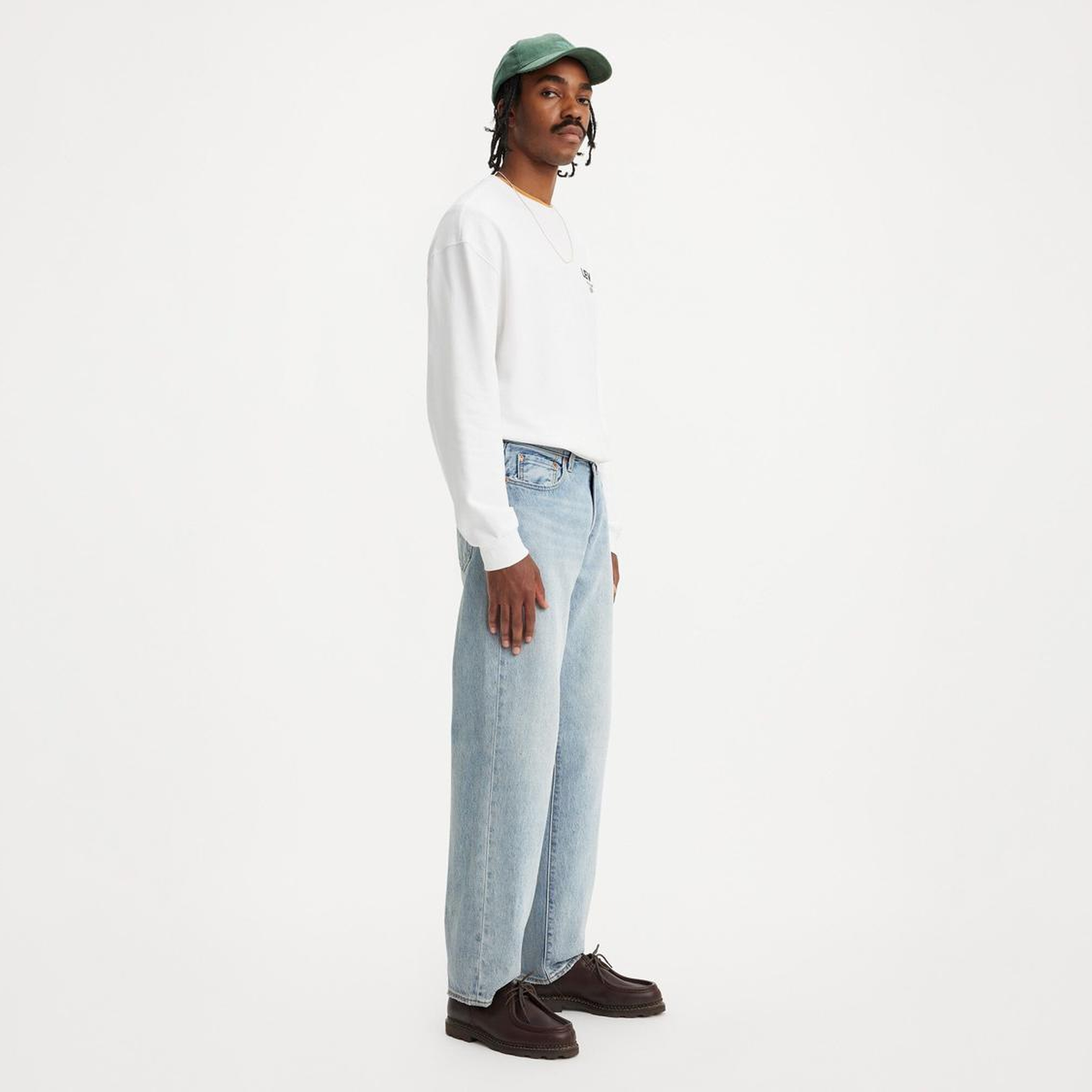 568™ Loose Straight Erkek Jean Pantolon - Baby Blue Essentials