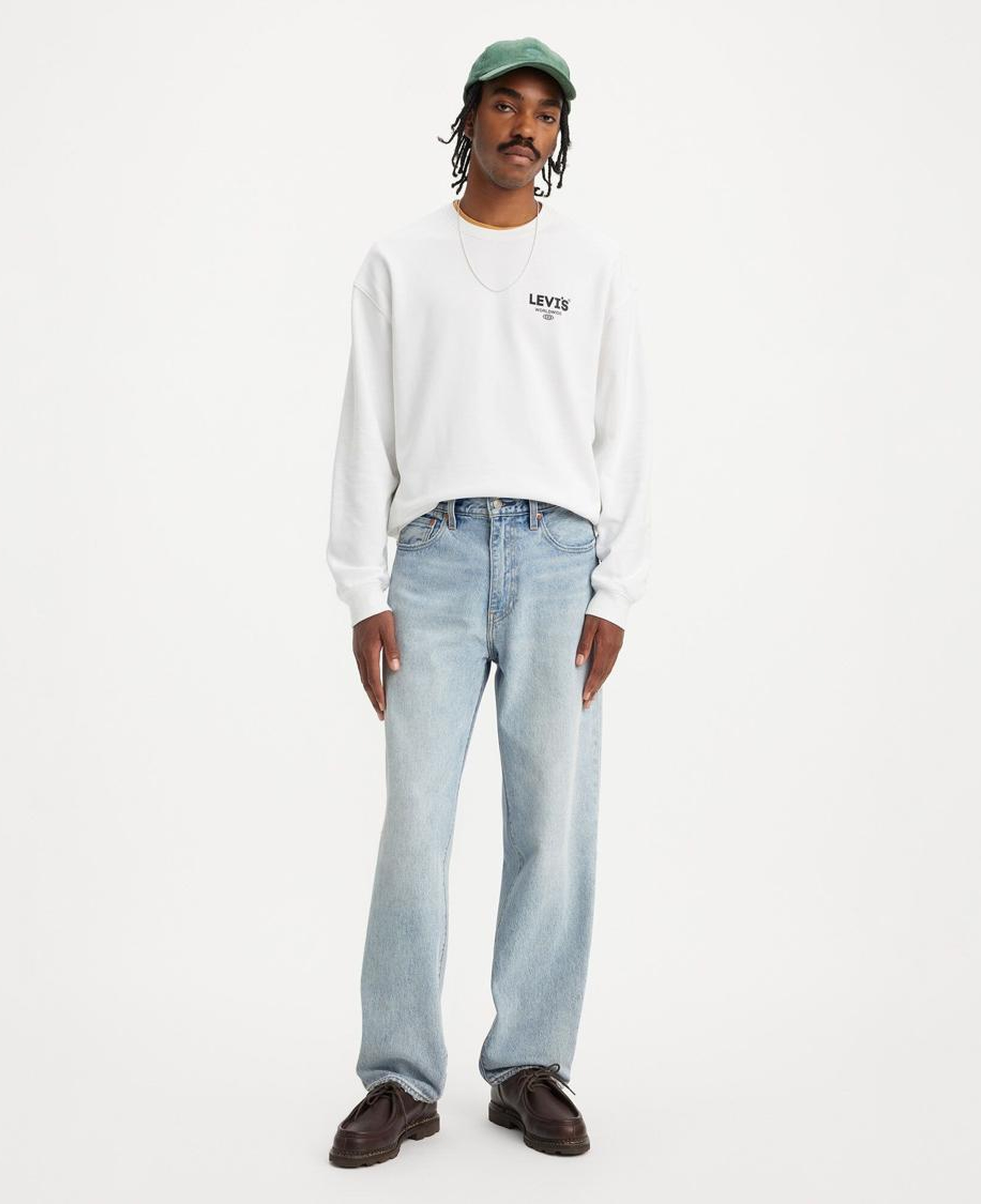 568™ Loose Straight Erkek Jean Pantolon - Baby Blue Essentials