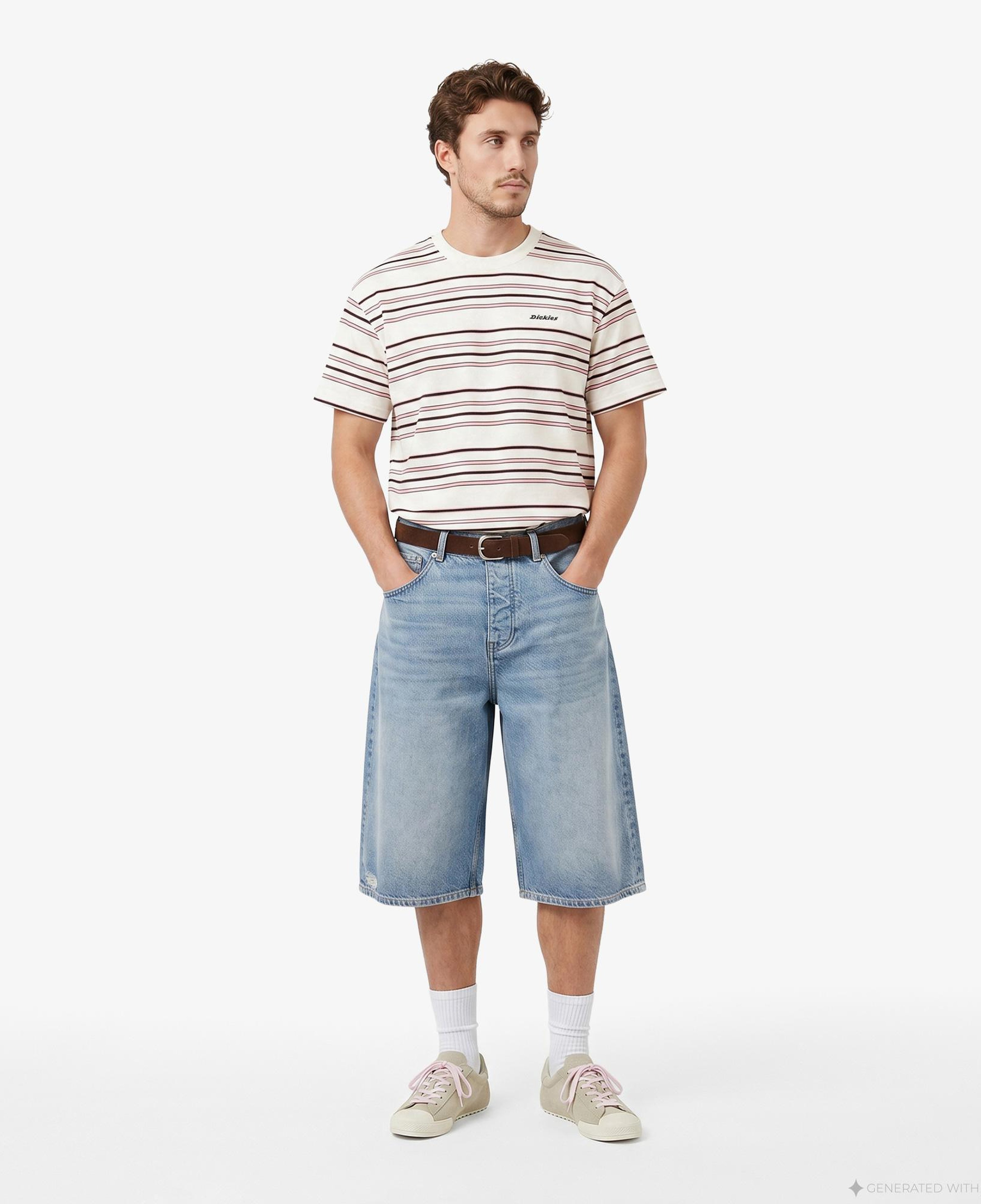 Dickies East Liberty Stripe Erkek Renkli T-Shirt