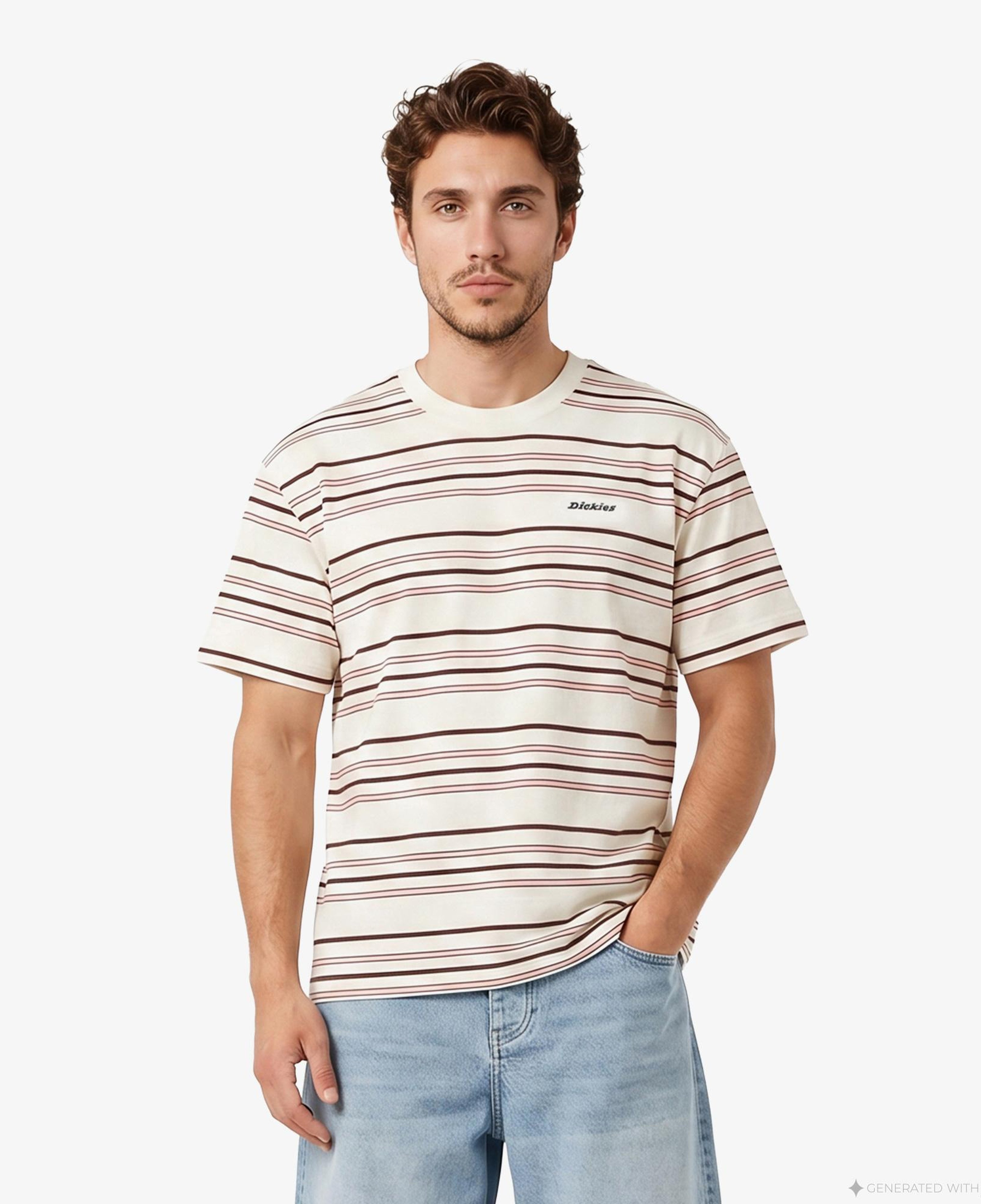 Dickies East Liberty Stripe Erkek Renkli T-Shirt
