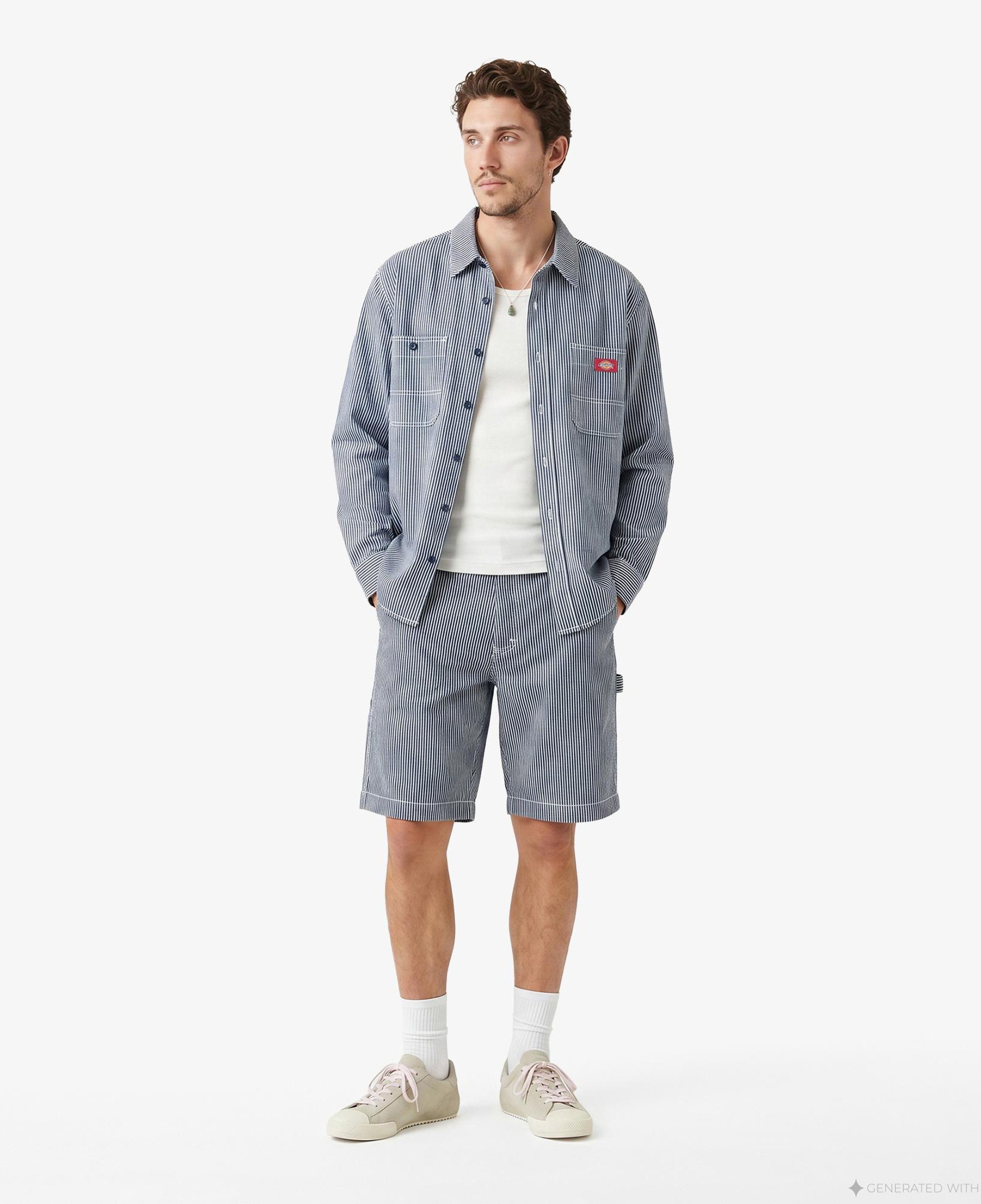 Dickies Hickory Work Erkek Mavi Gömlek