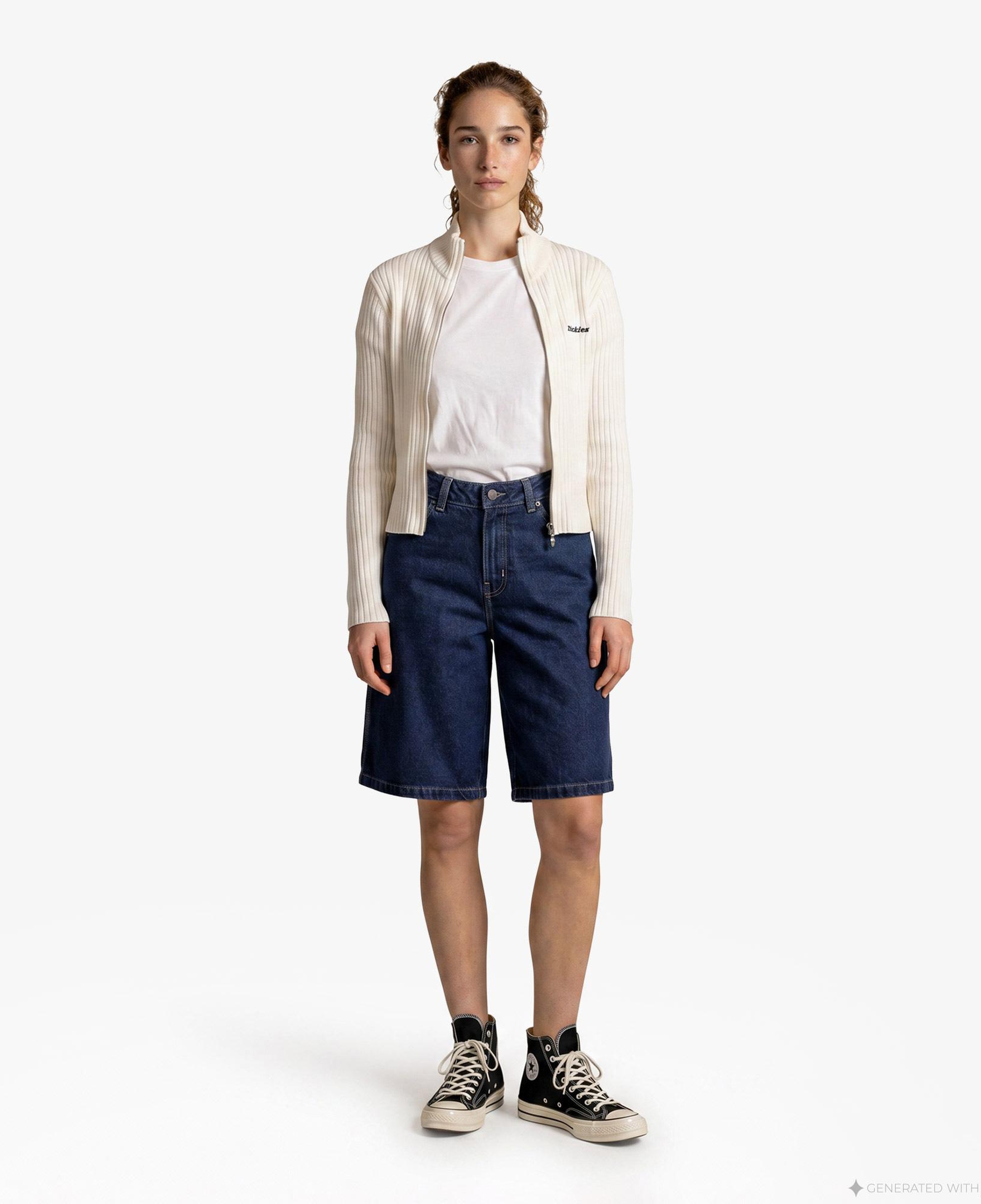 Dickies 957 13 Inch Loose Denim Kadın Mavi Şort
