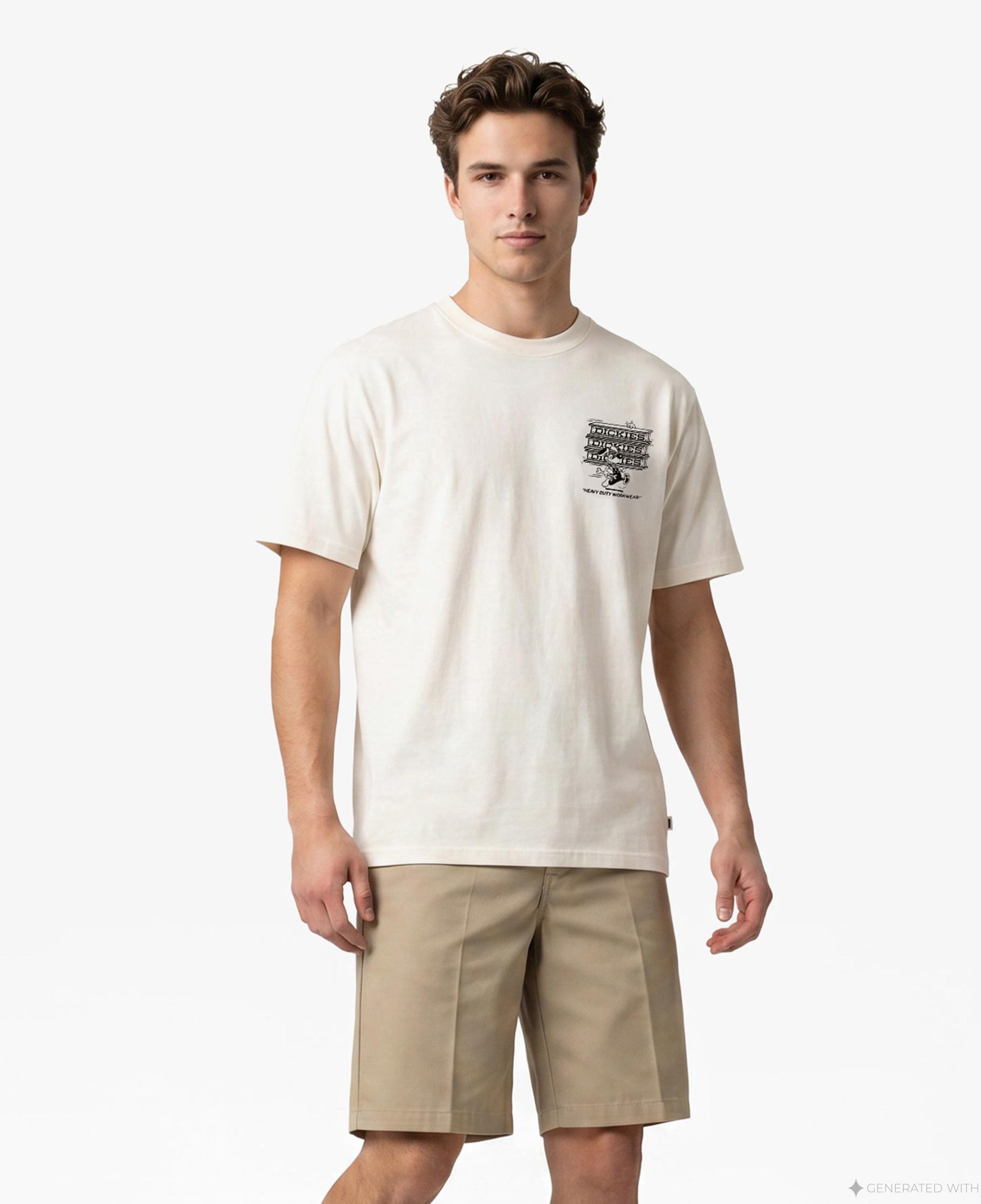 Dickies Lynndyl Erkek Beyaz T-Shirt