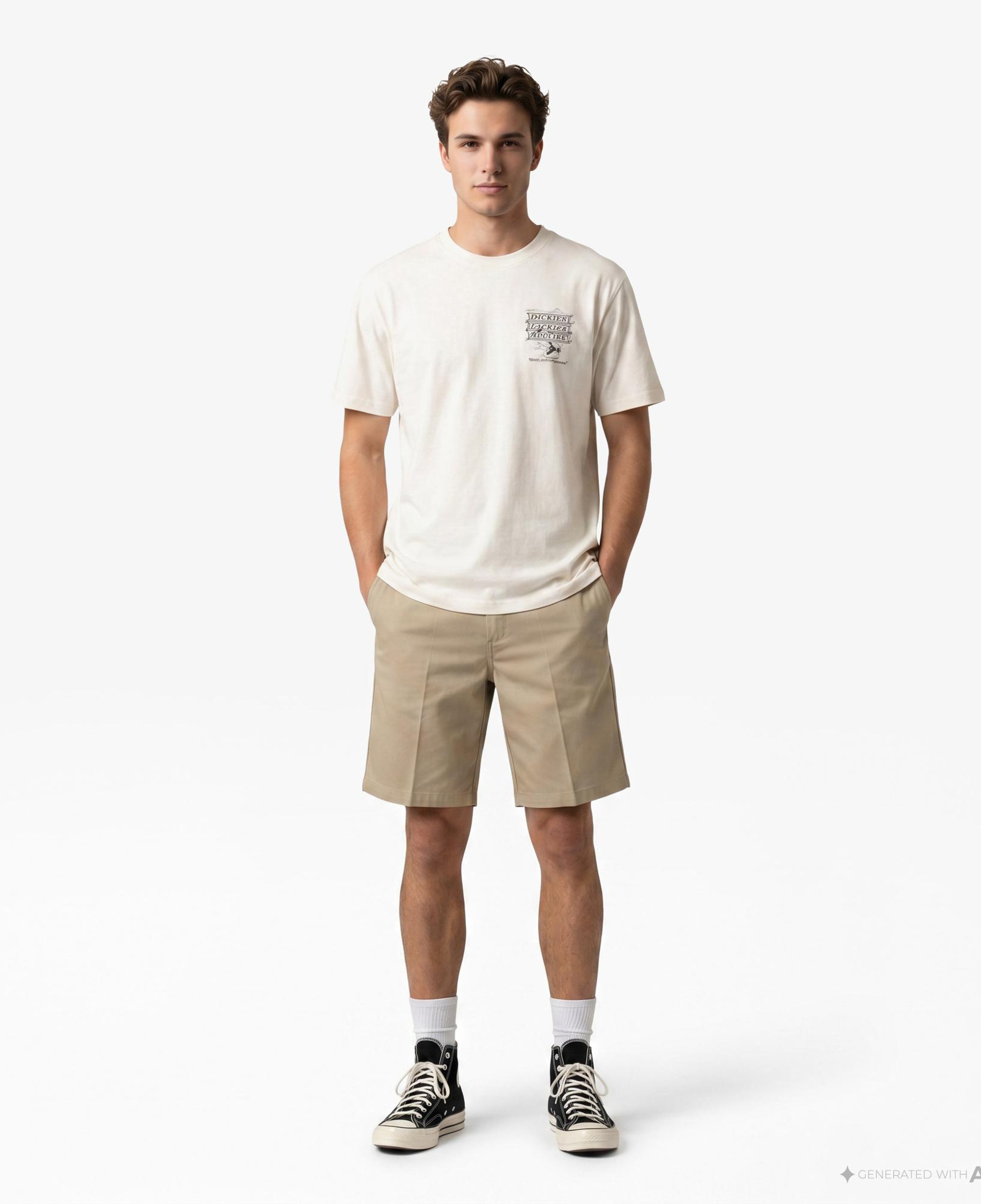 Dickies Lynndyl Erkek Beyaz T-Shirt