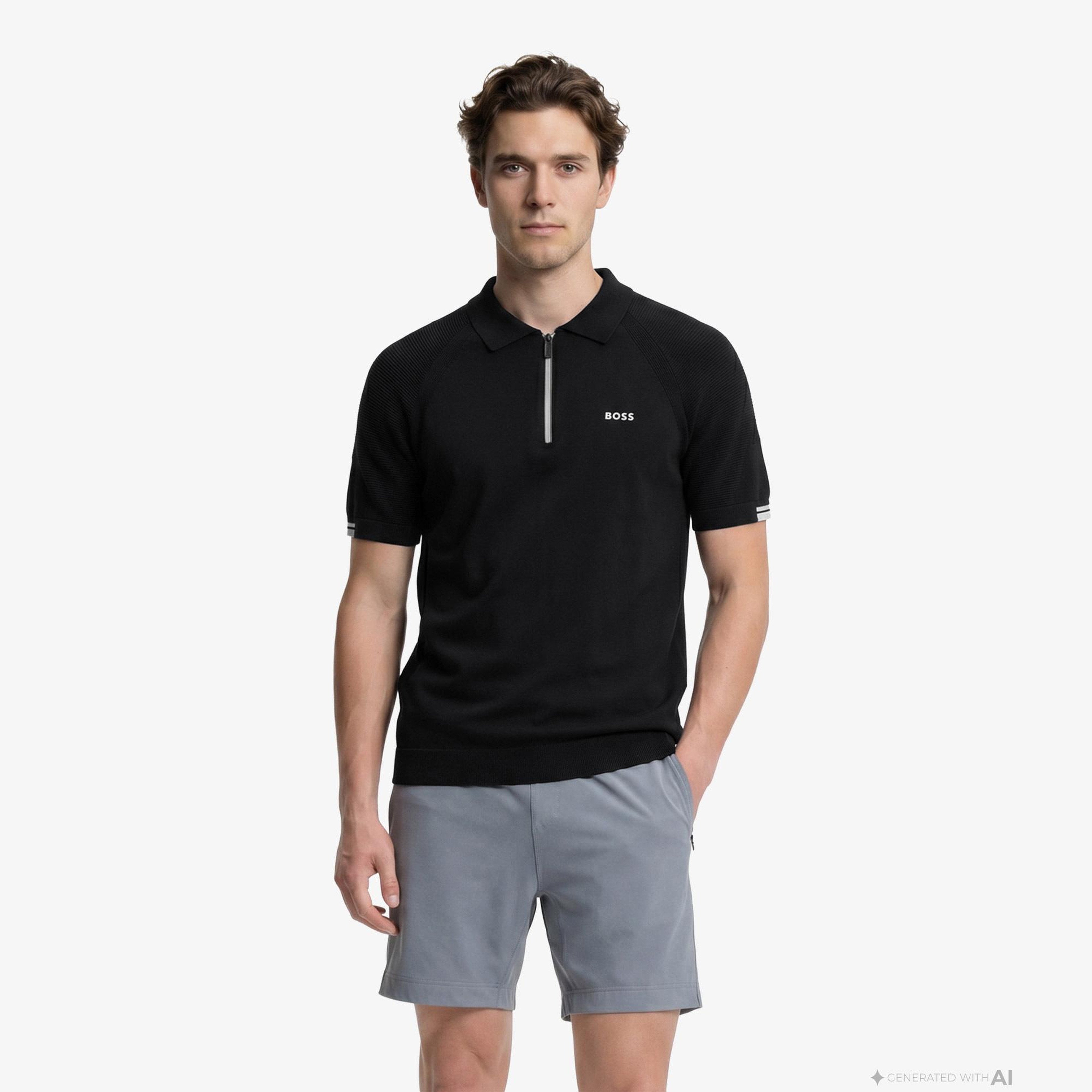 Boss Erkek Lacivert Sweatshirt