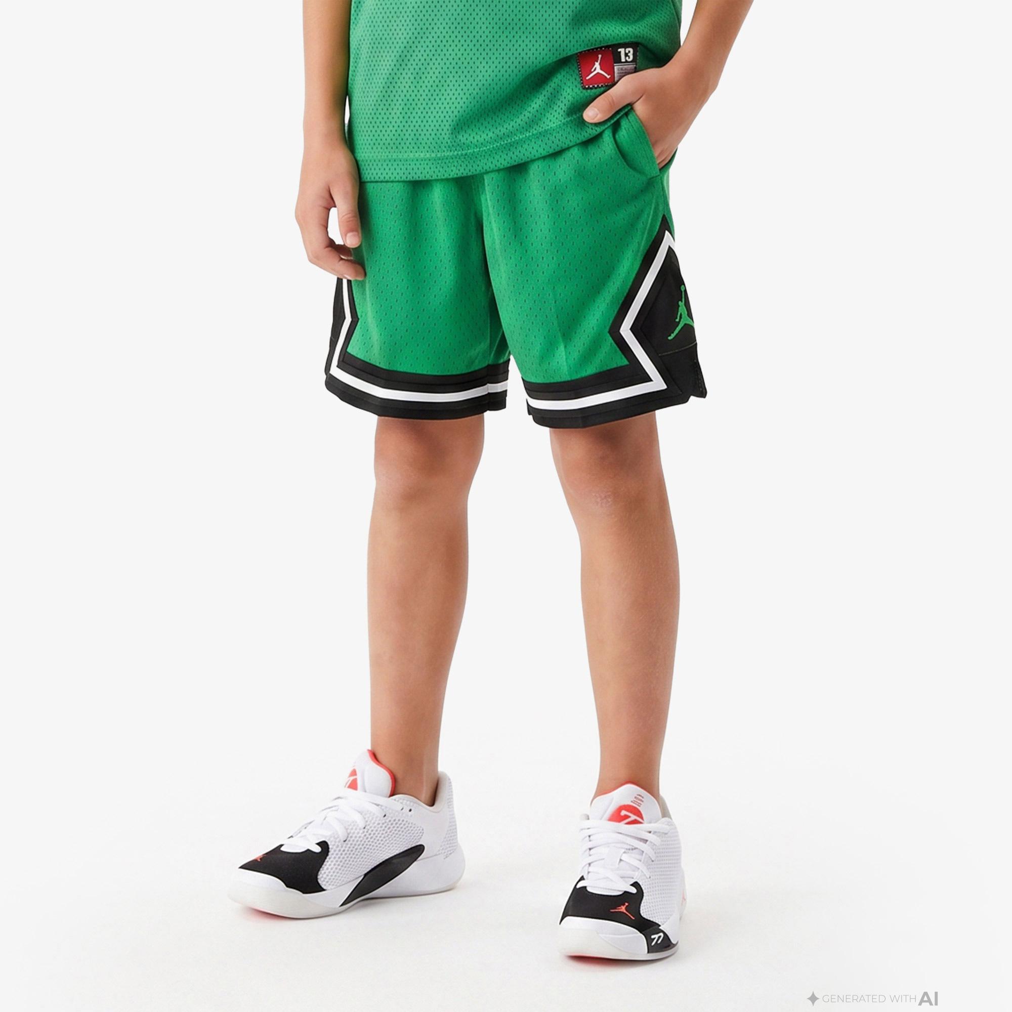 Jordan Dri-FIT Sport Diamond Çocuk Yeşil Basketbol Şort