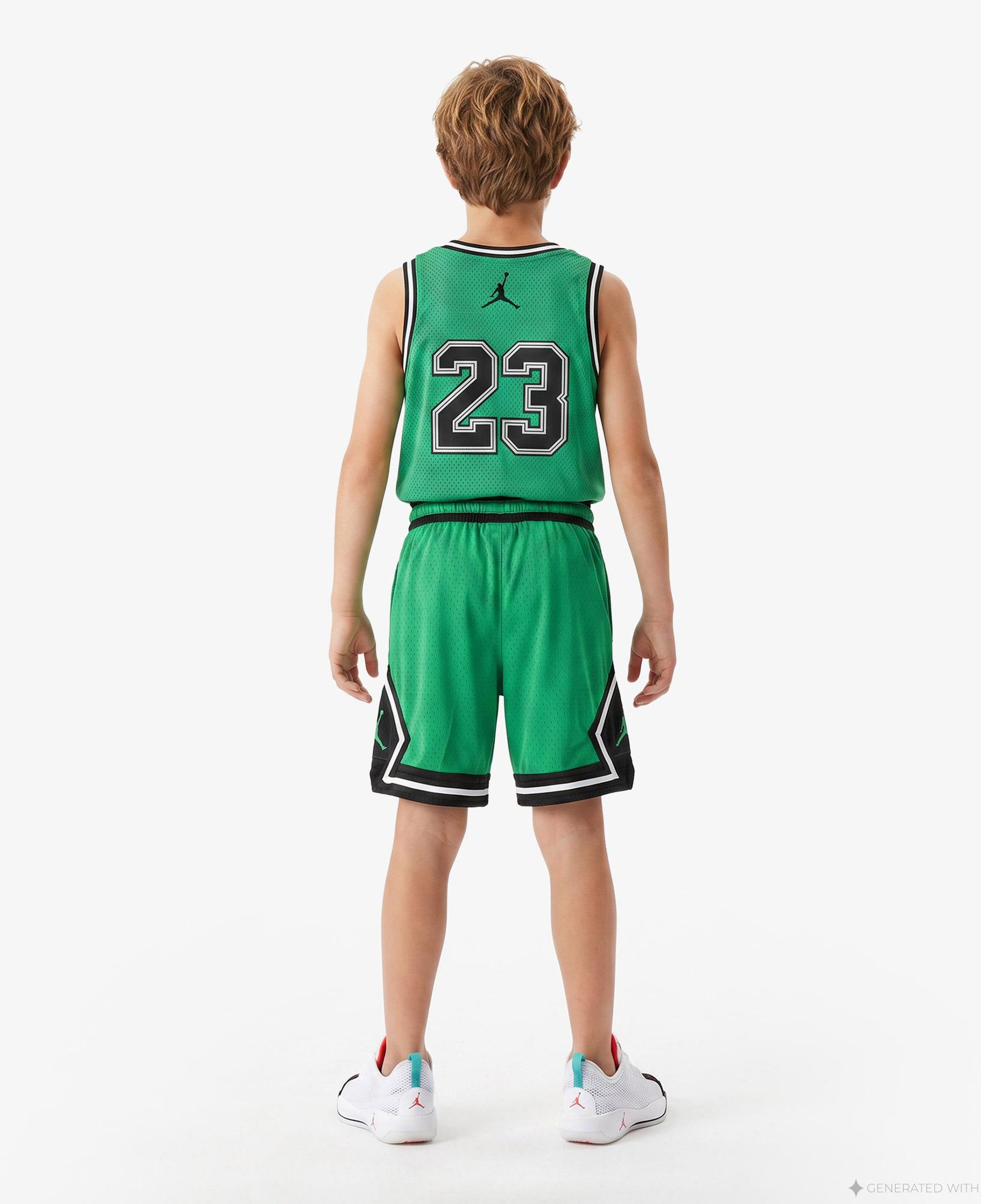 Jordan Dri-FIT Sport Diamond Çocuk Yeşil Basketbol Şort