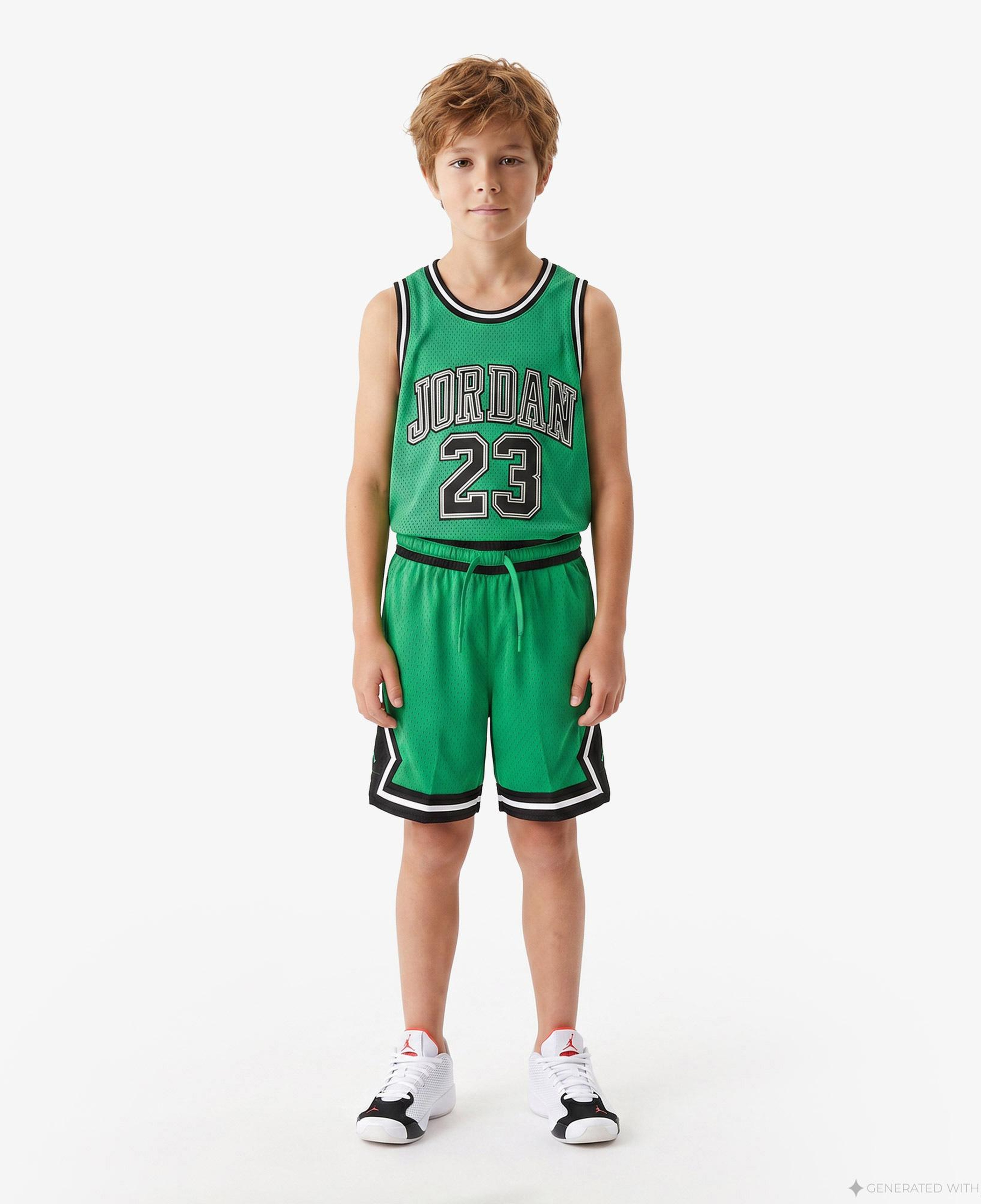 Jordan Dri-FIT Sport Diamond Çocuk Yeşil Basketbol Şort