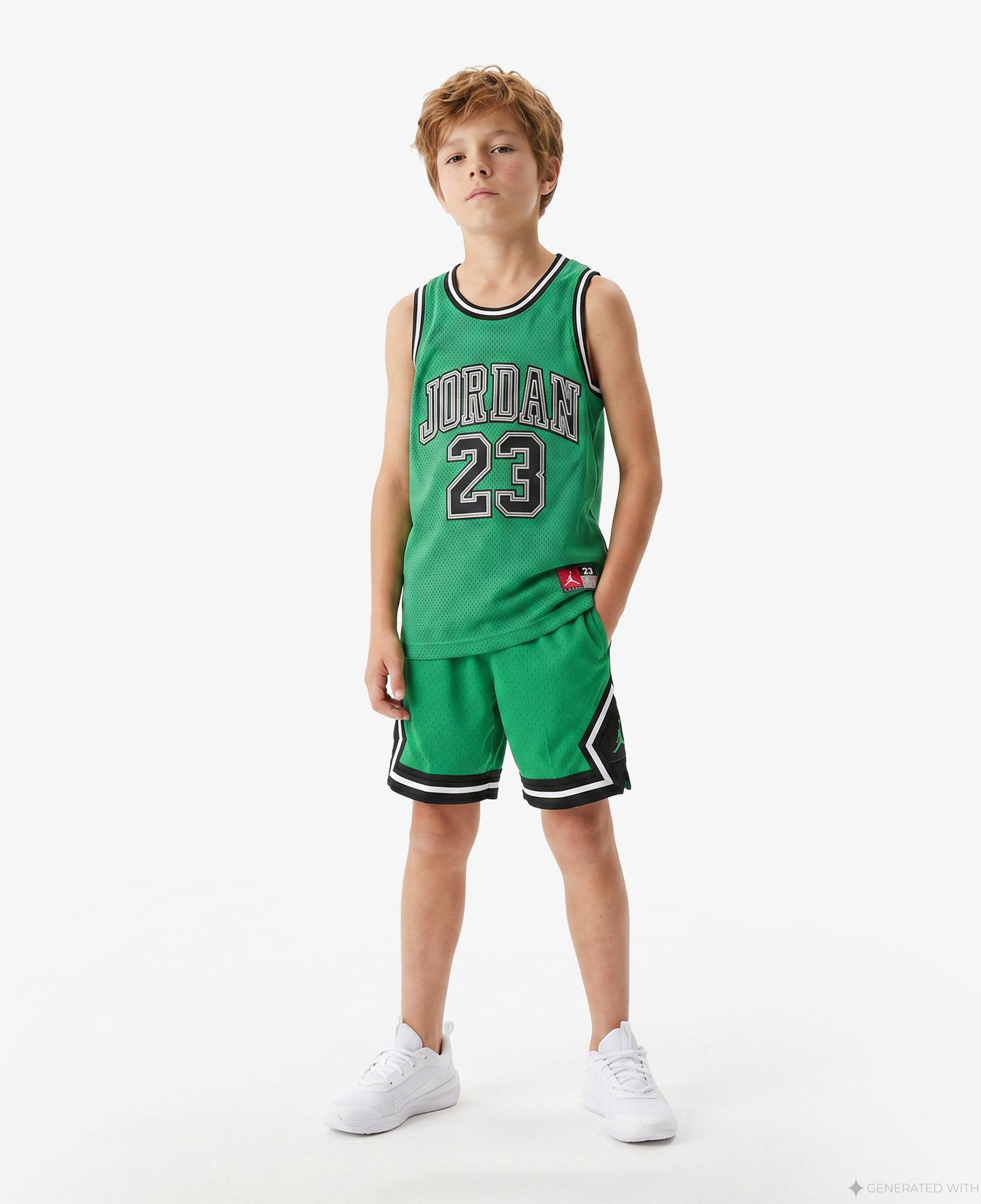 Jordan 23 Çocuk Yeşil Basketbol Kolsuz T-Shirt