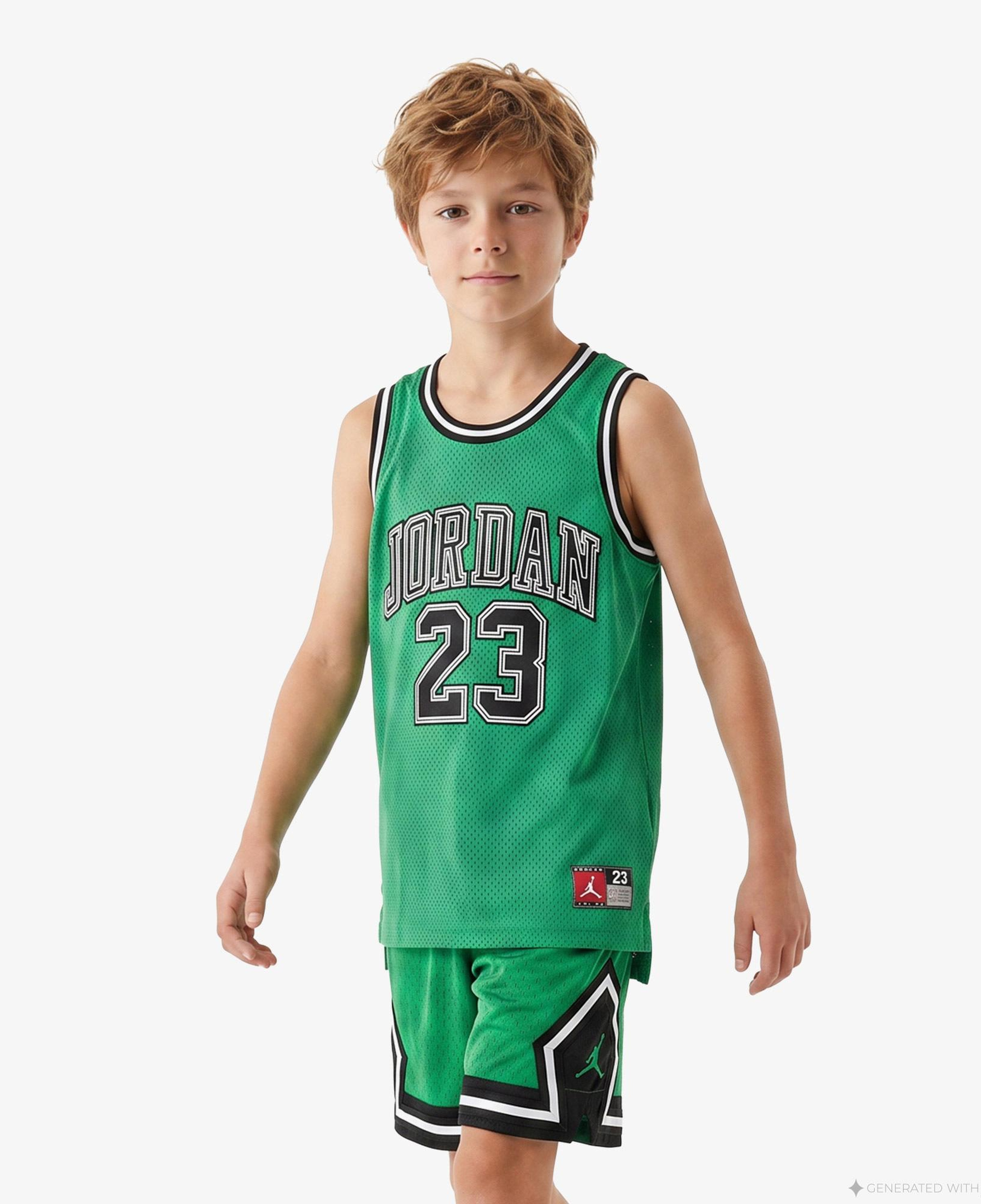 Jordan 23 Çocuk Yeşil Basketbol Kolsuz T-Shirt