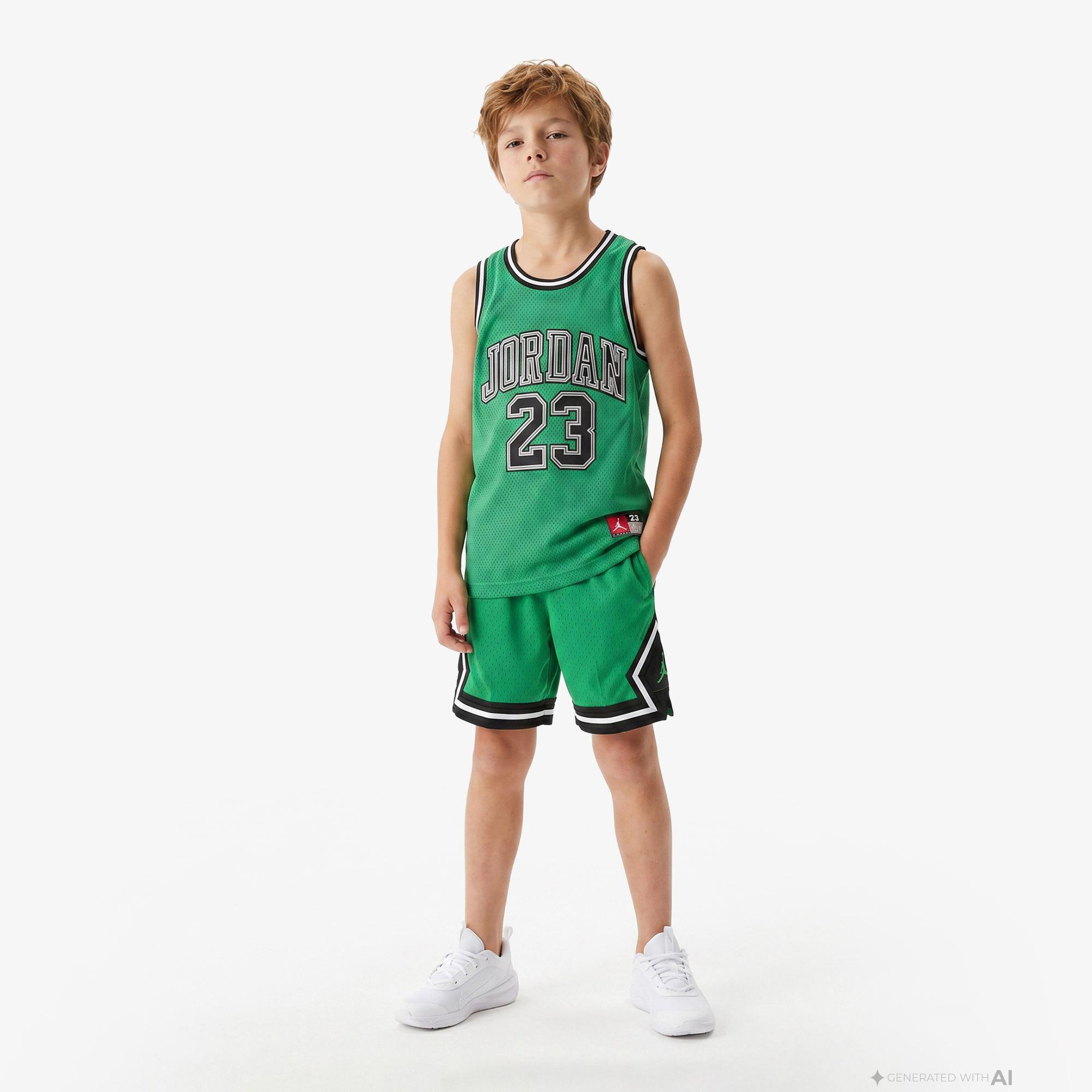 Jordan 23 Çocuk Yeşil Basketbol Kolsuz T-Shirt