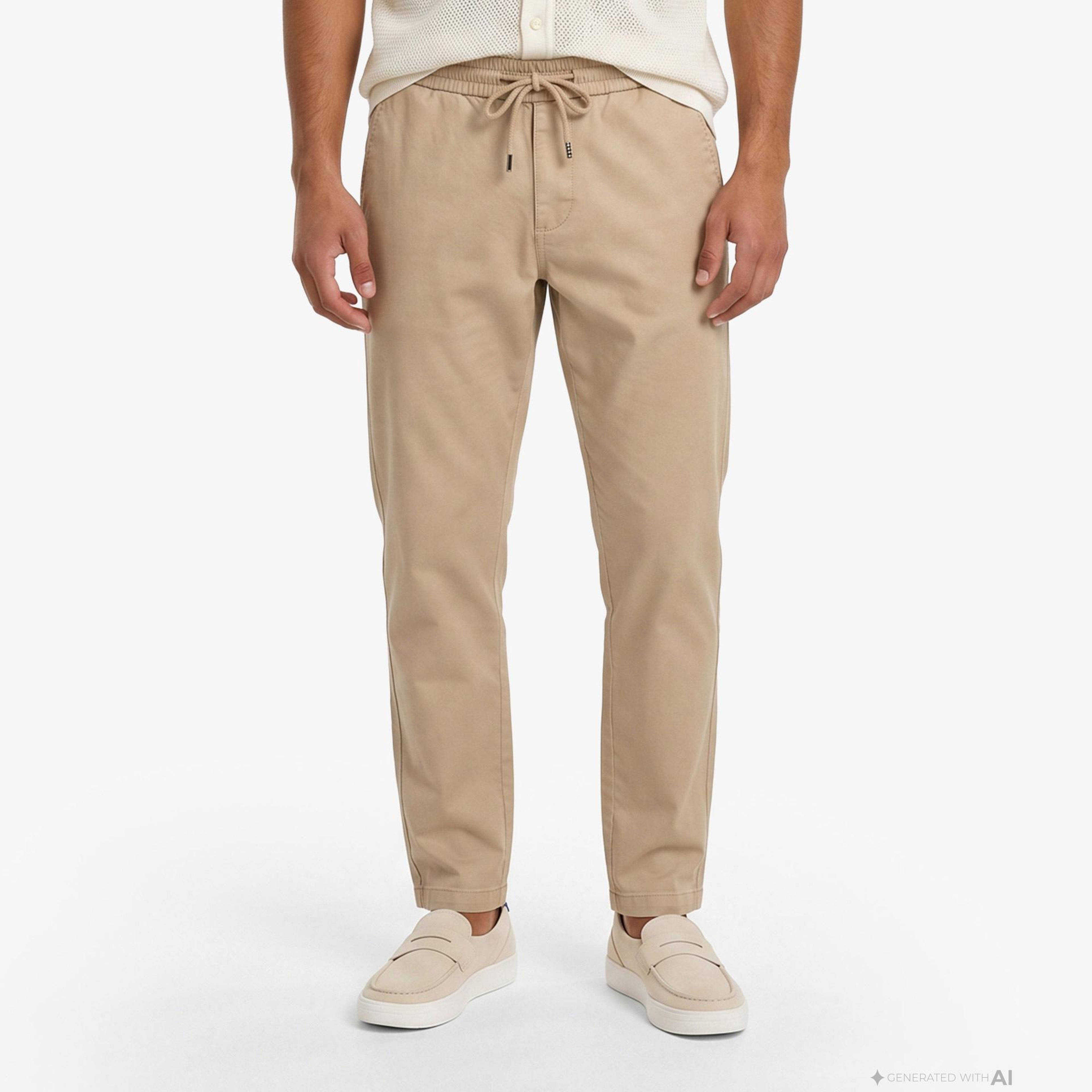 Tommy Hilfiger Erkek Bej Pantolon