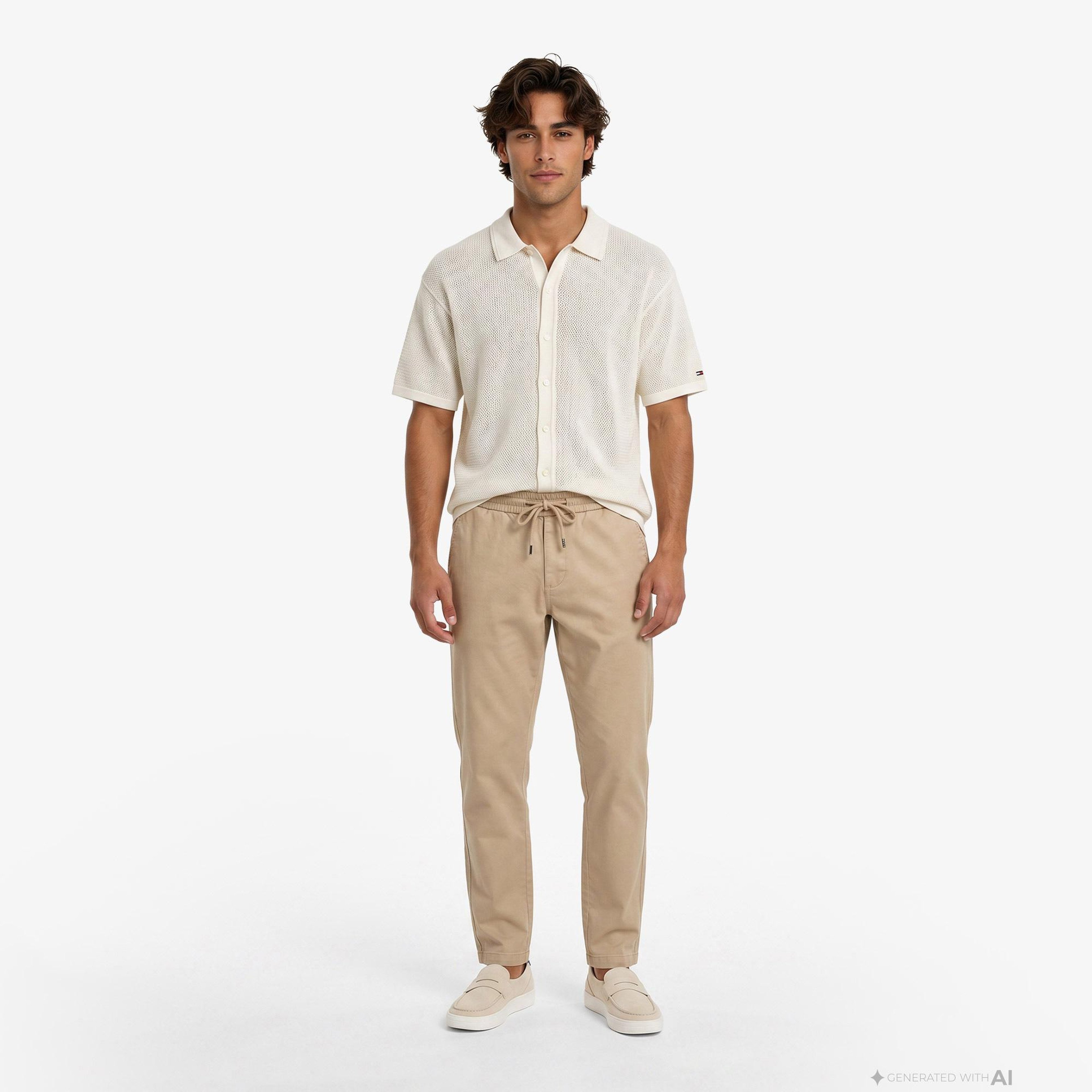 Tommy Hilfiger Erkek Bej Pantolon