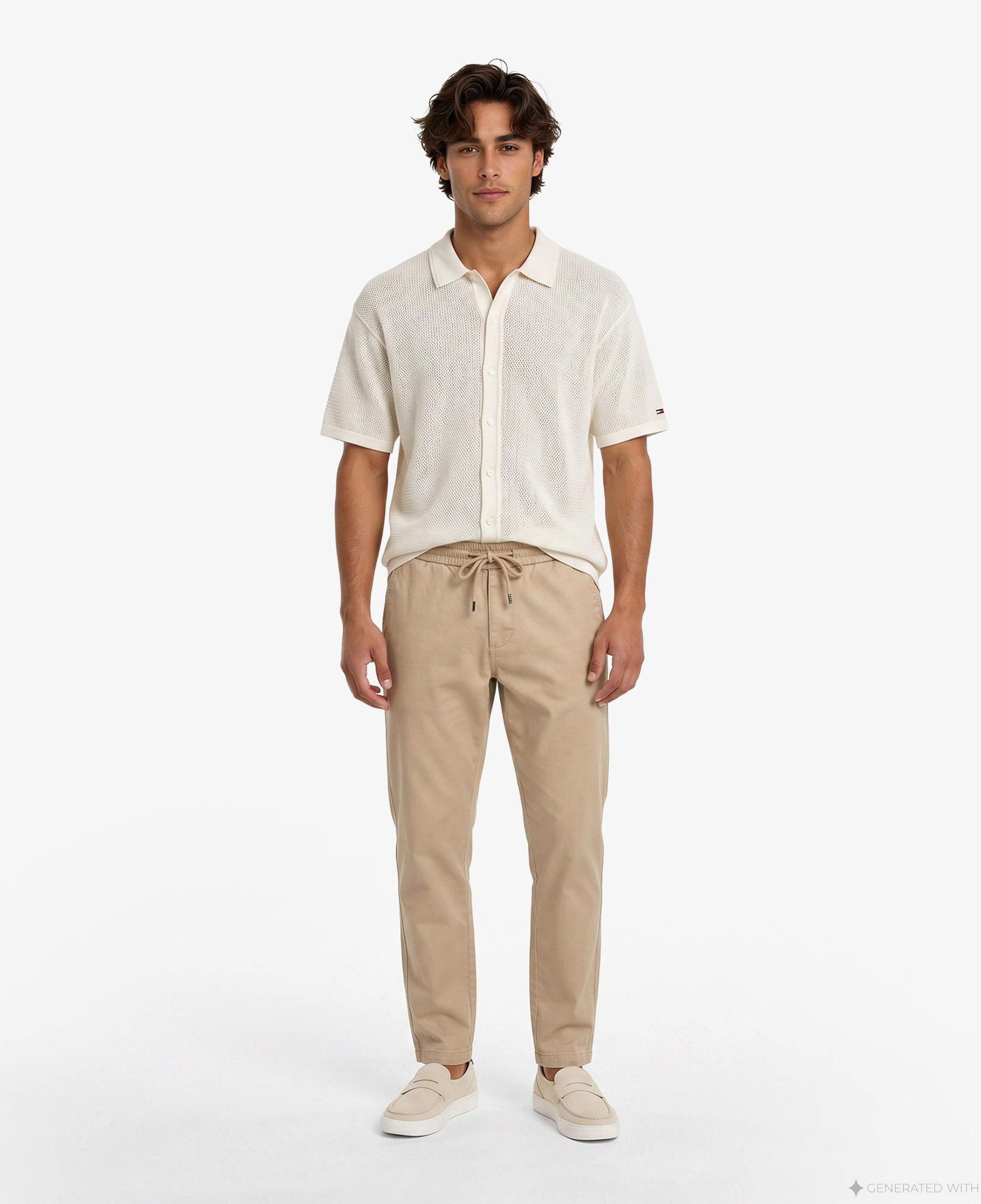 Tommy Hilfiger Erkek Bej Pantolon