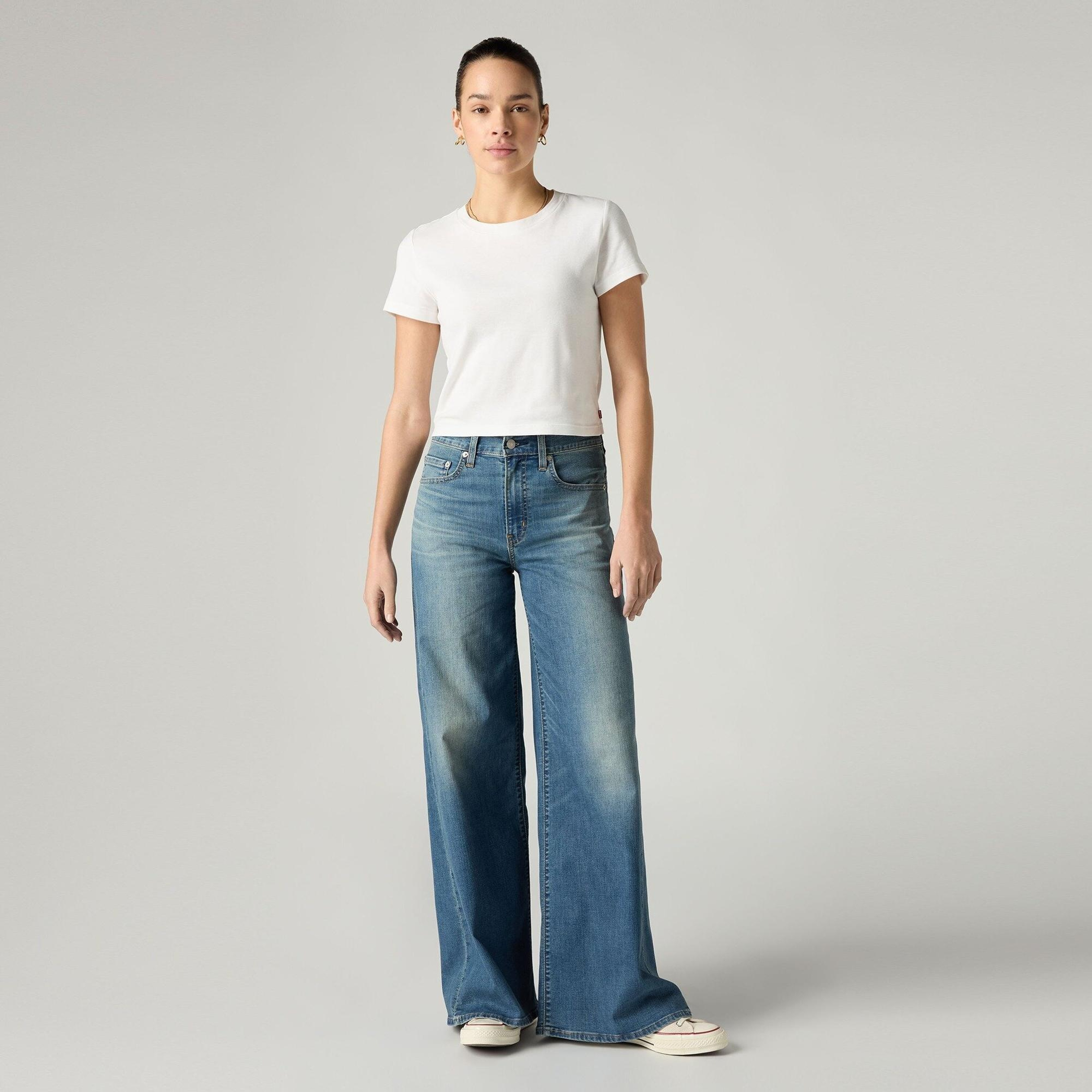 728 High Rise Wide Leg Kadın Jean Pantolon - Quiet Cool