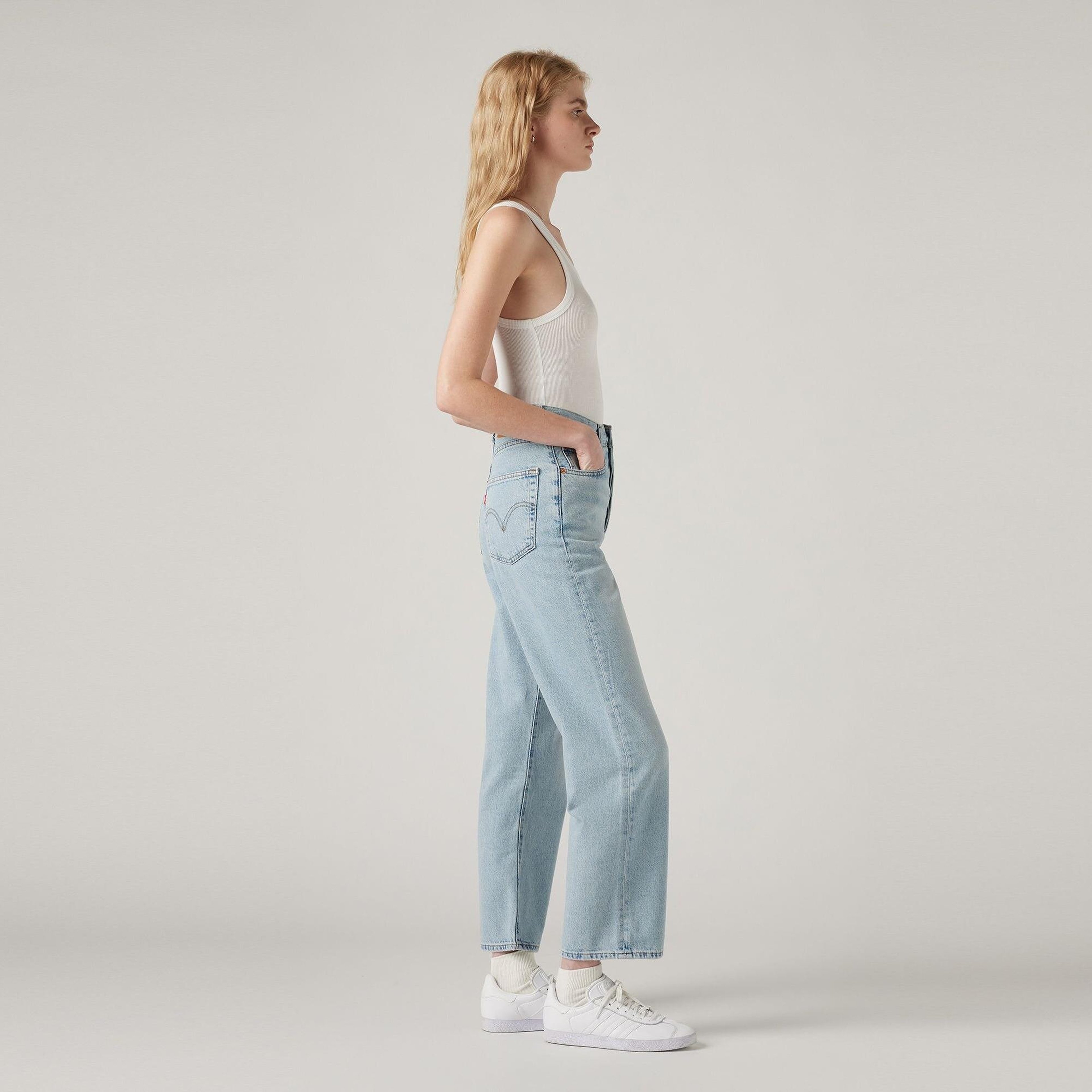 Ribcage Straight Ankle Kadın Jean Pantolon - Middle Road