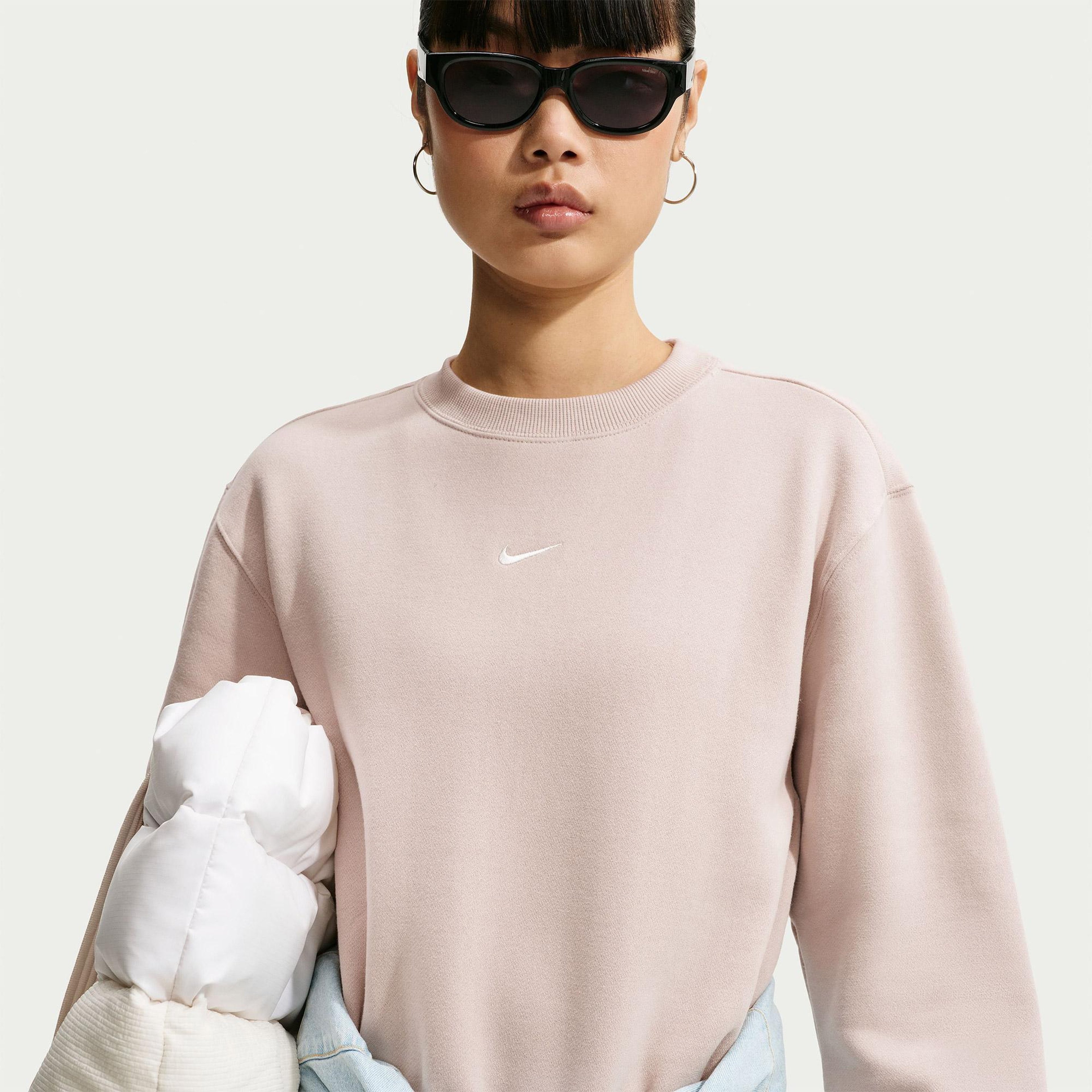 Nike Studio Fleece Kadın Pembe Sweatshirt