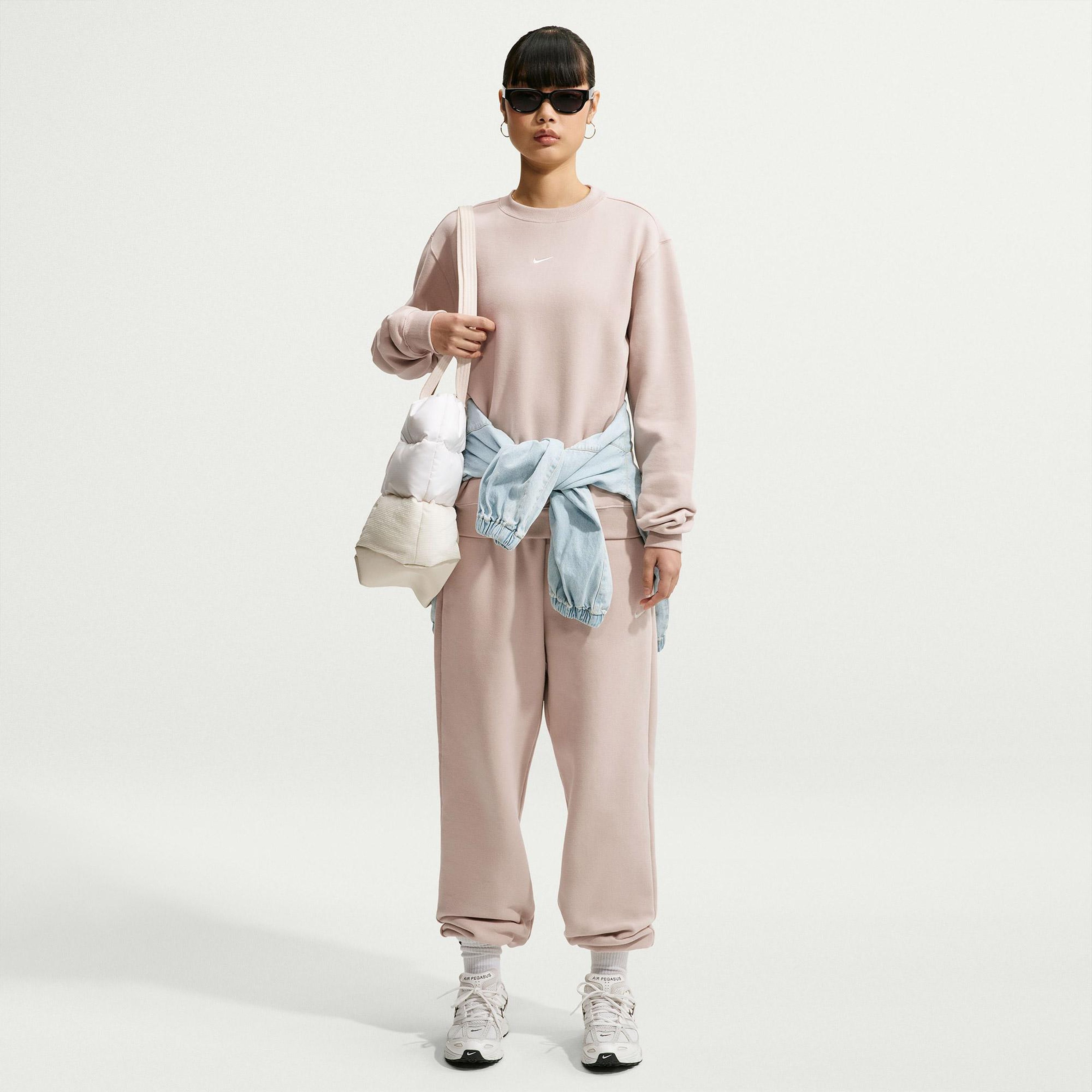 Nike Studio Fleece Kadın Pembe Sweatshirt