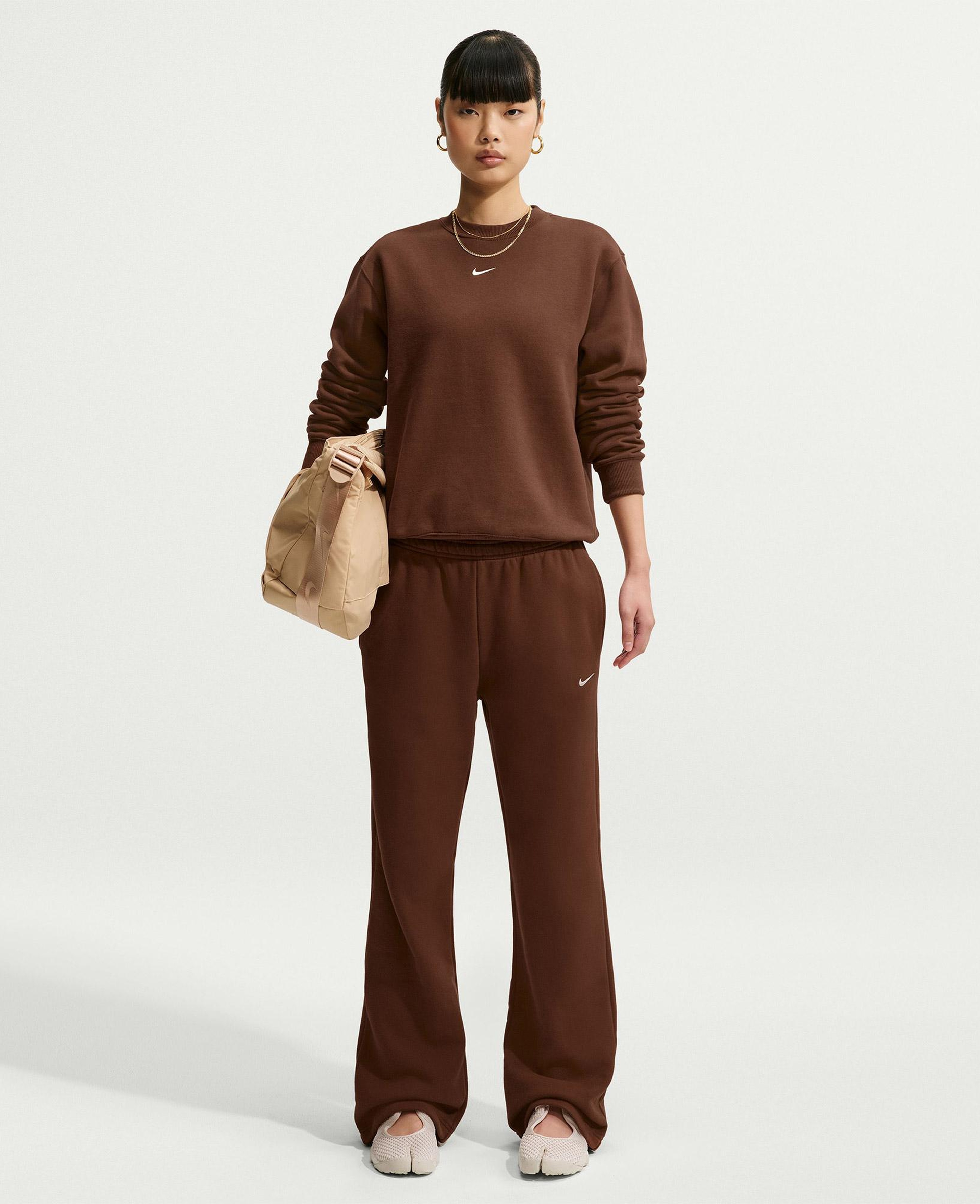 Nike Studio Fleece Kadın Kahverengi Sweatshirt