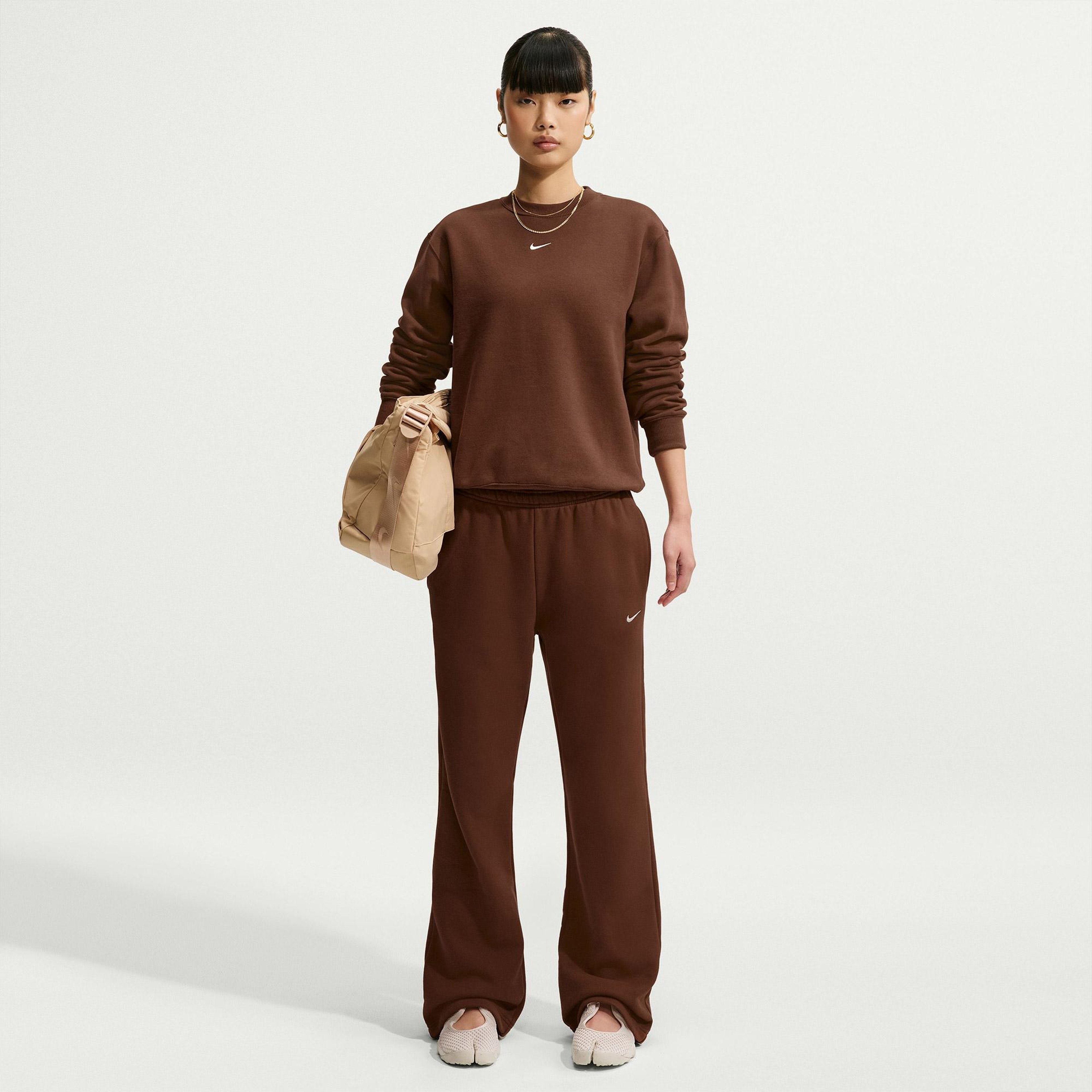 Nike Studio Fleece Kadın Kahverengi Sweatshirt