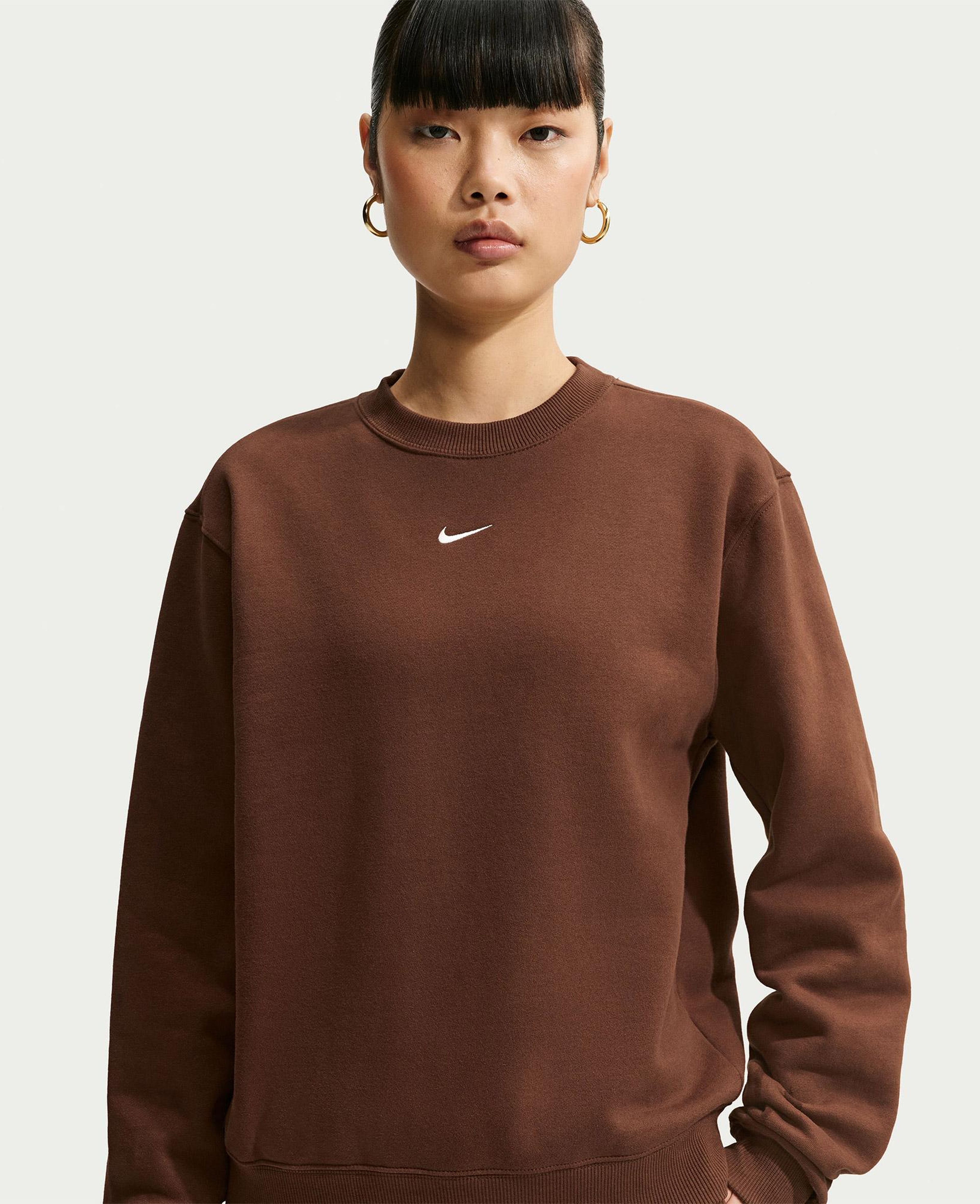 Nike Studio Fleece Kadın Kahverengi Sweatshirt