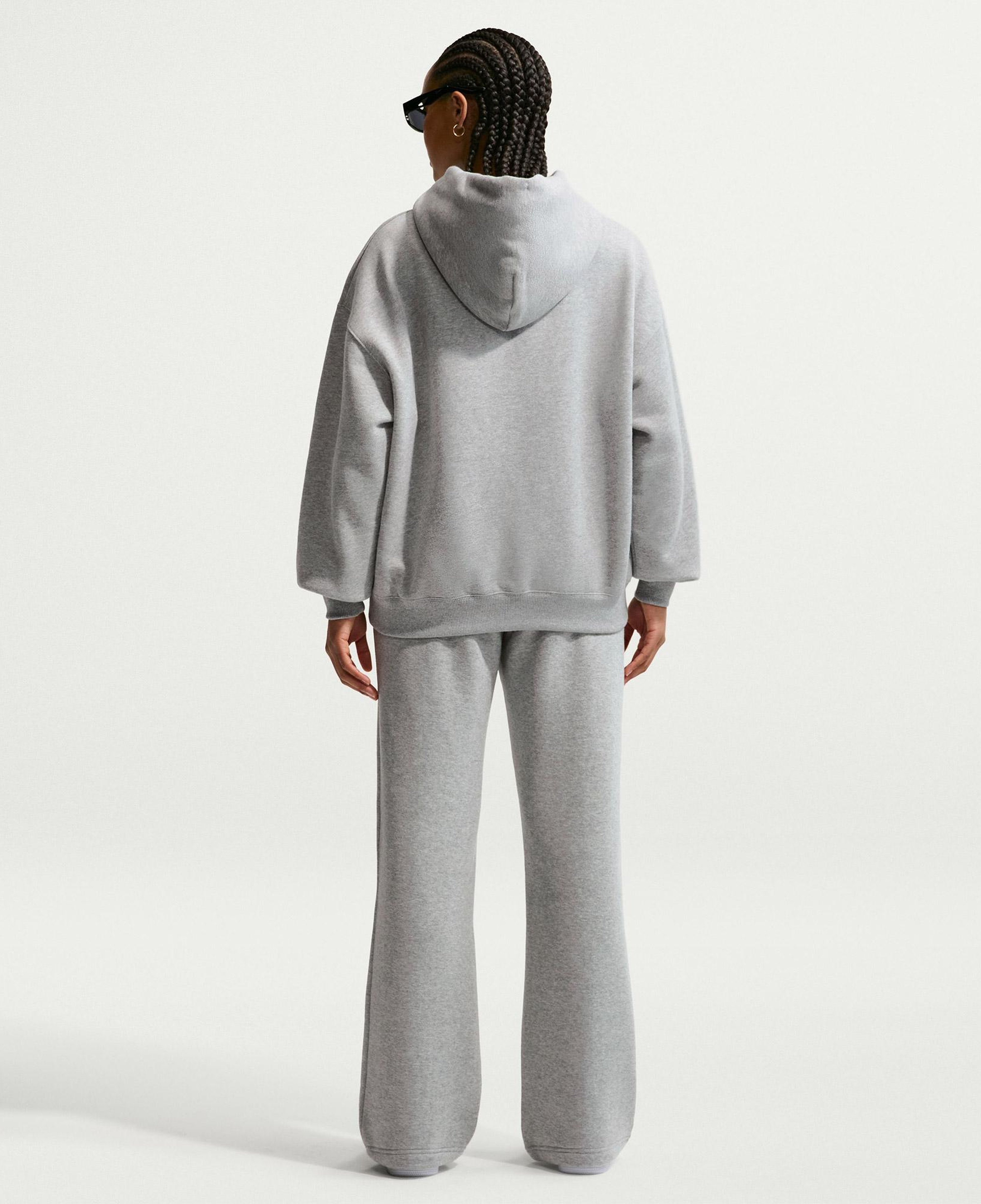 Nike Studio Fleece Kadın Gri Eşofman Üstü