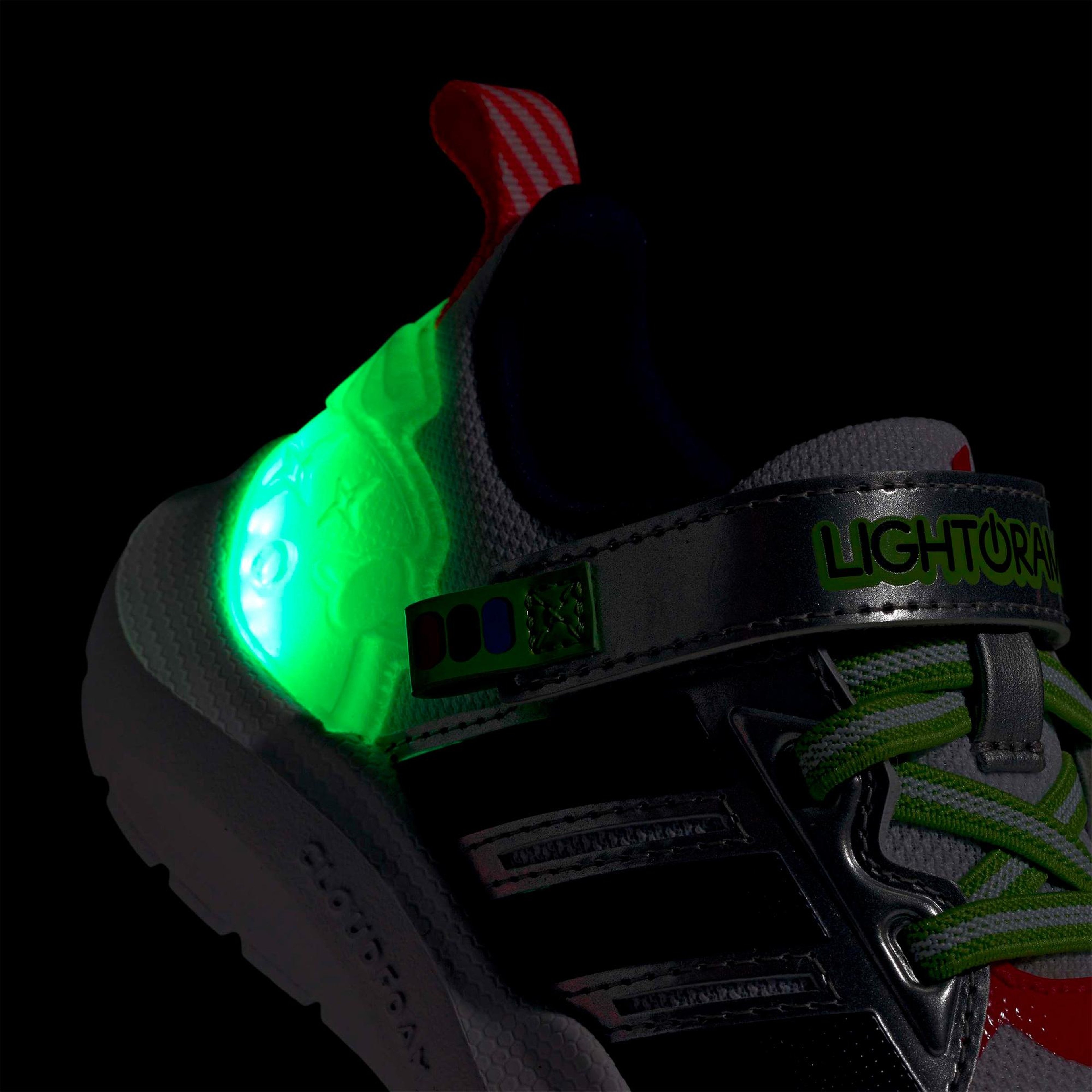 adidas Lightorama Runner Buzz Elastic Lace Çocuk Beyaz Koşu Ayakkabısı