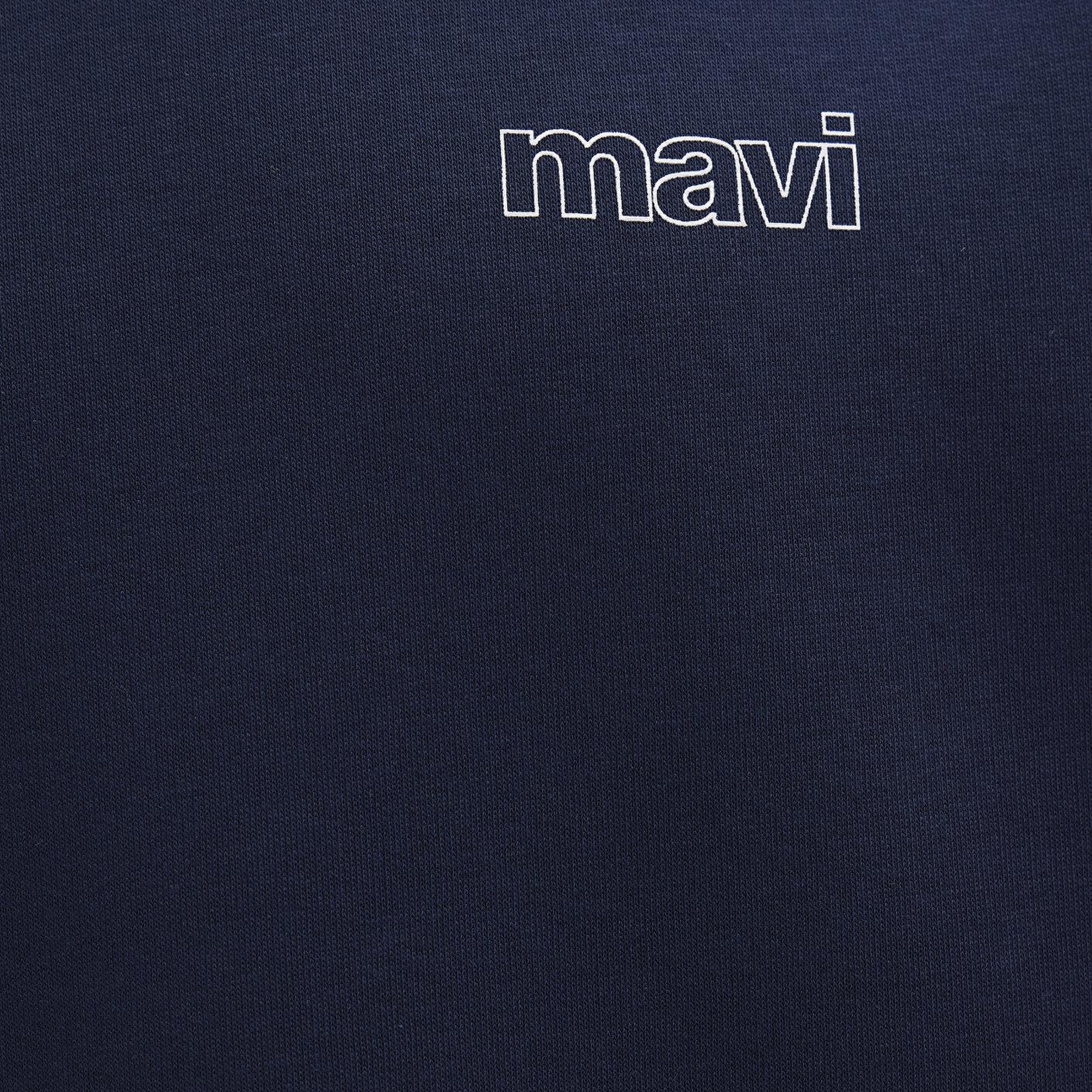 Mavi Mavi Logo Baskılı Lacivert Sweatshirt 0S10379-70488