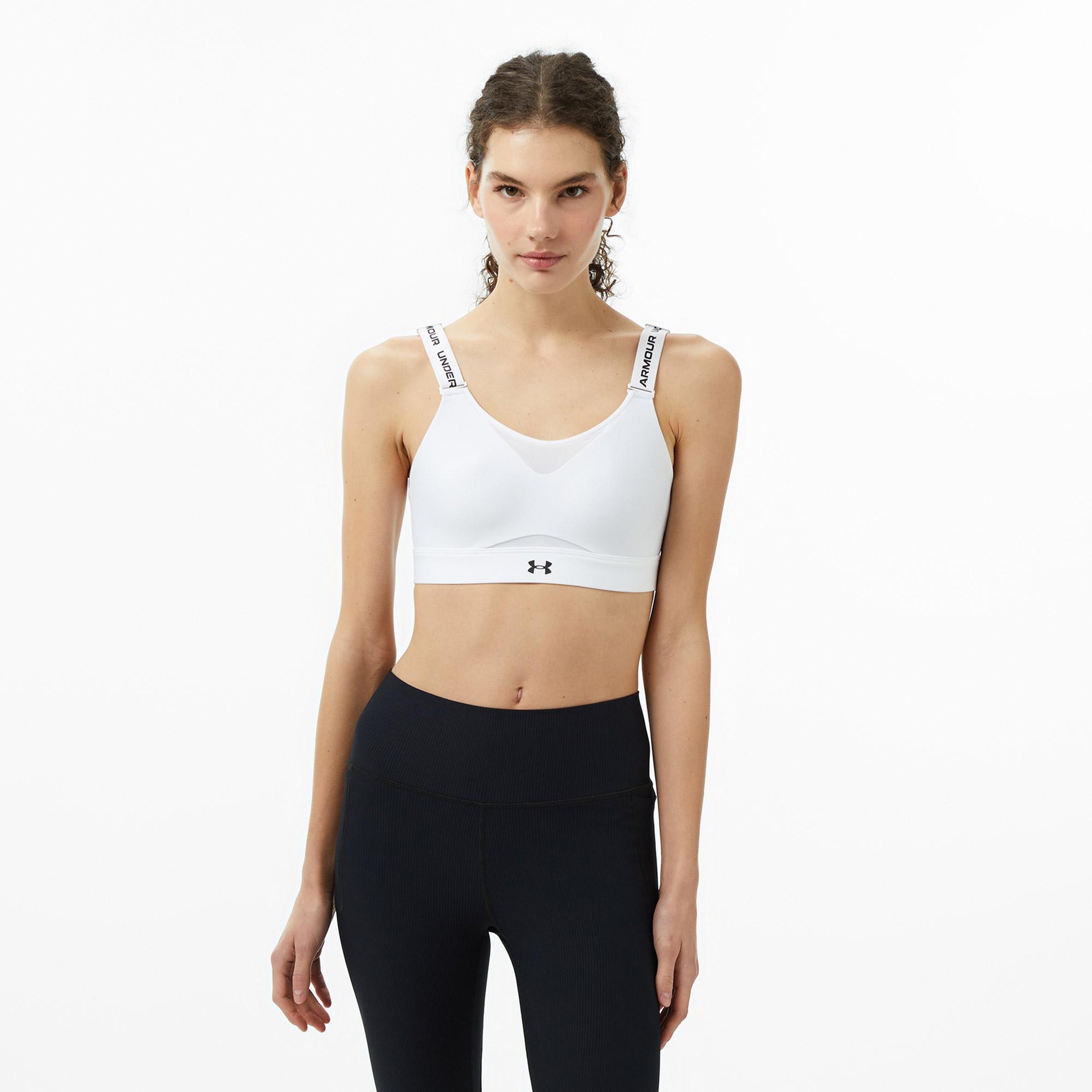 Under Armour Infinity High 2.0 Kadın Beyaz Antrenman Bra