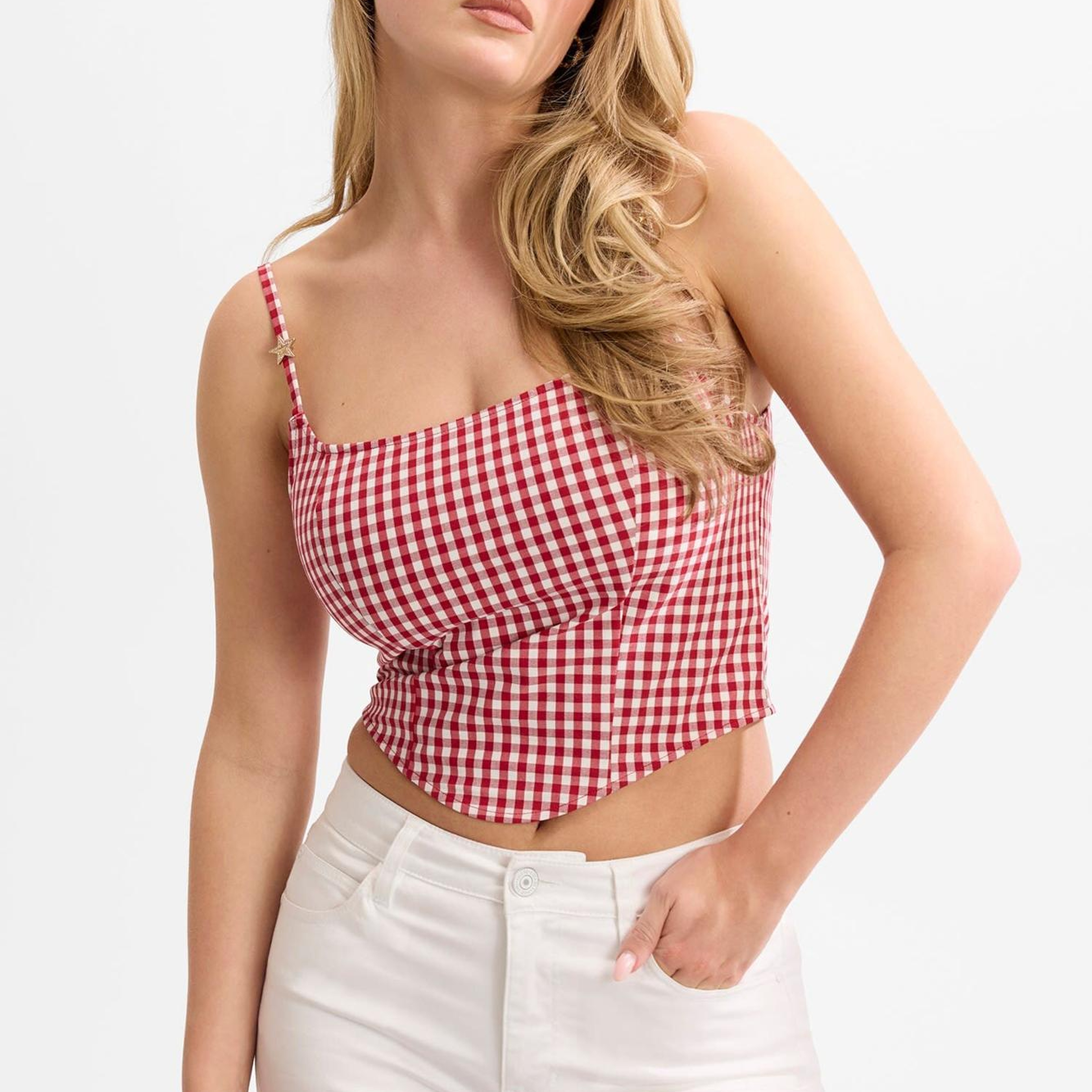 Marilyn Gingham Büstiyer