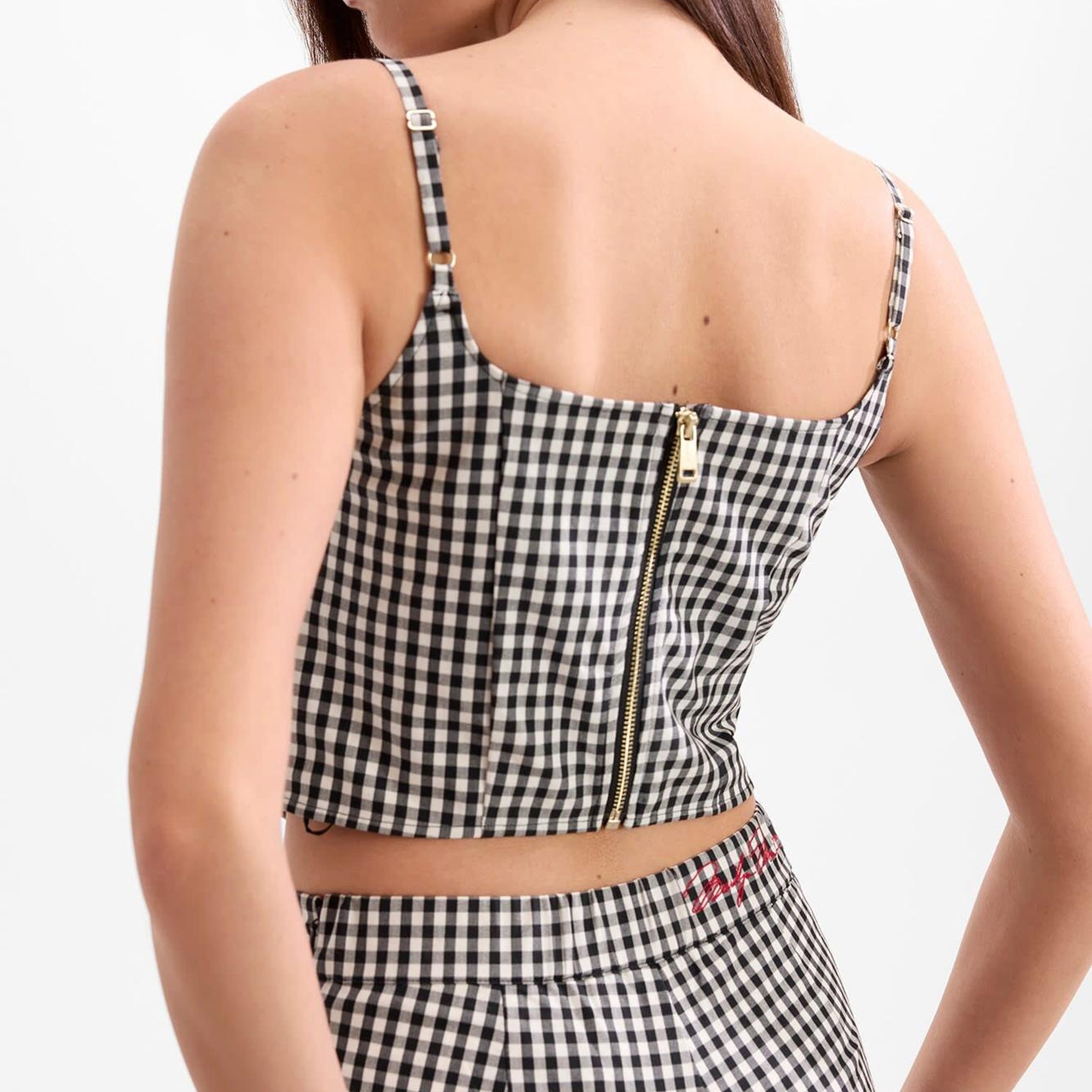 Marilyn Gingham Büstiyer
