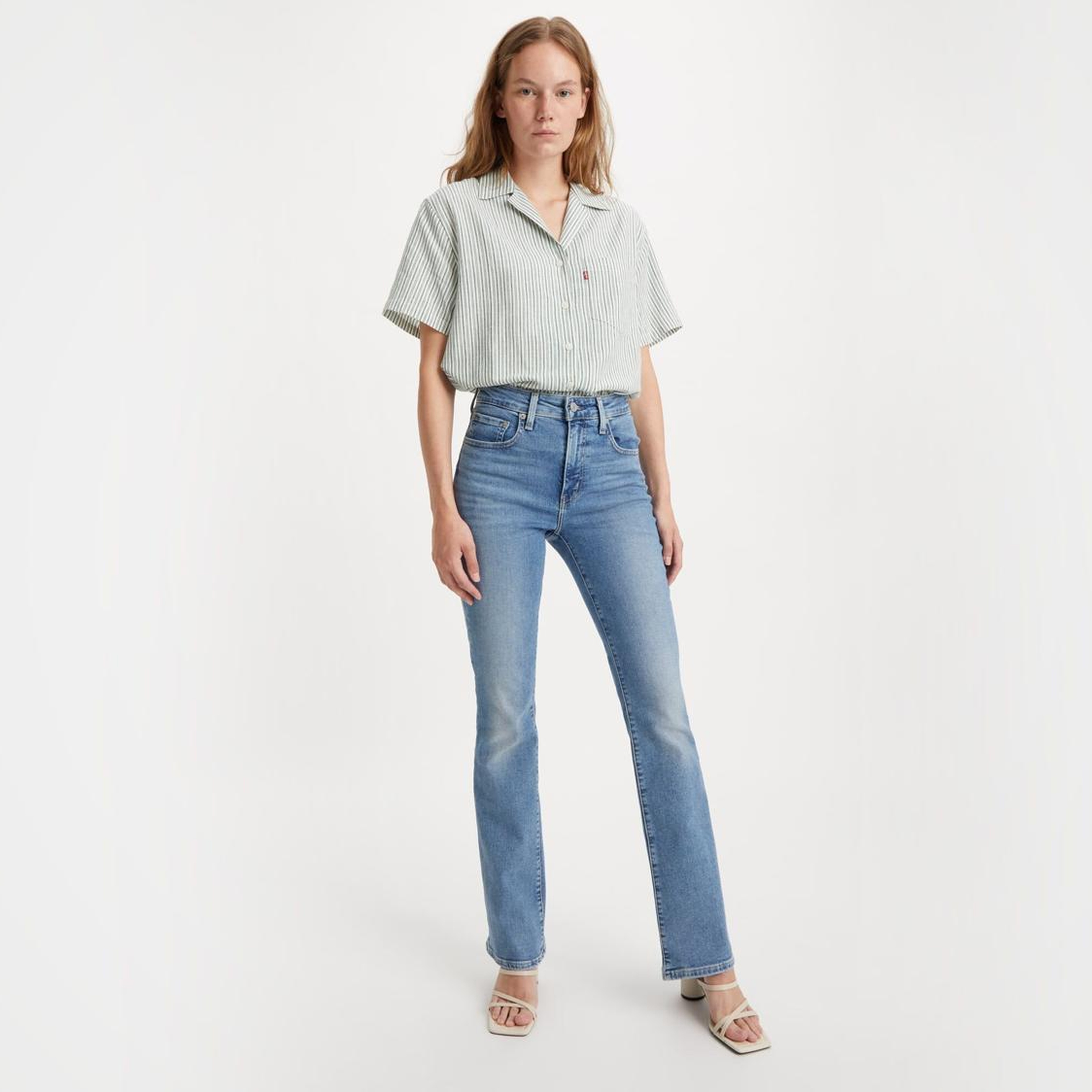 725™ High Rise Bootcut Kadın Jean Pantolon - Light Indigo Worn In