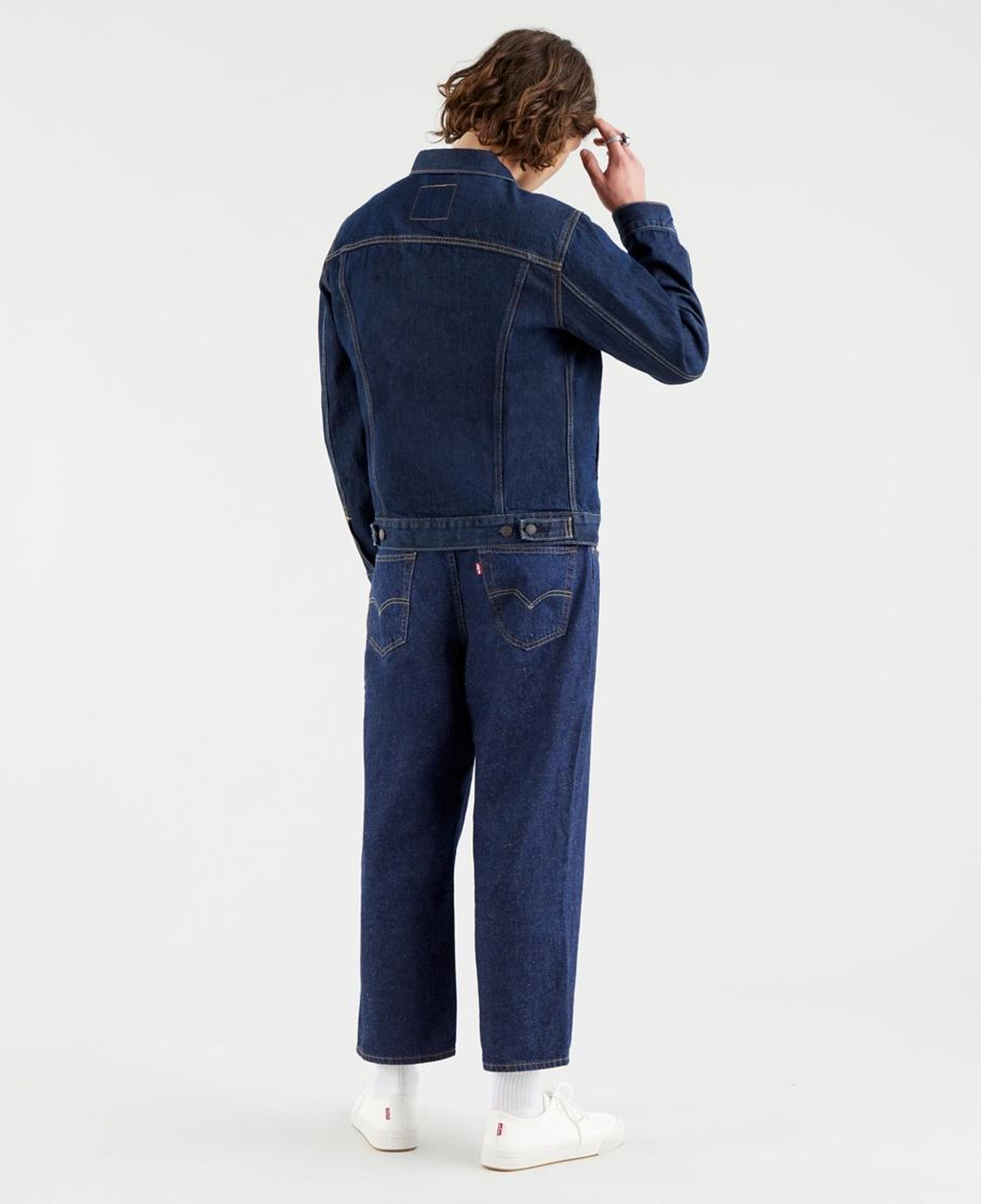 The Trucker Jacket Rockridge Trucker Orta İndigo Erkek Trucker Ceket